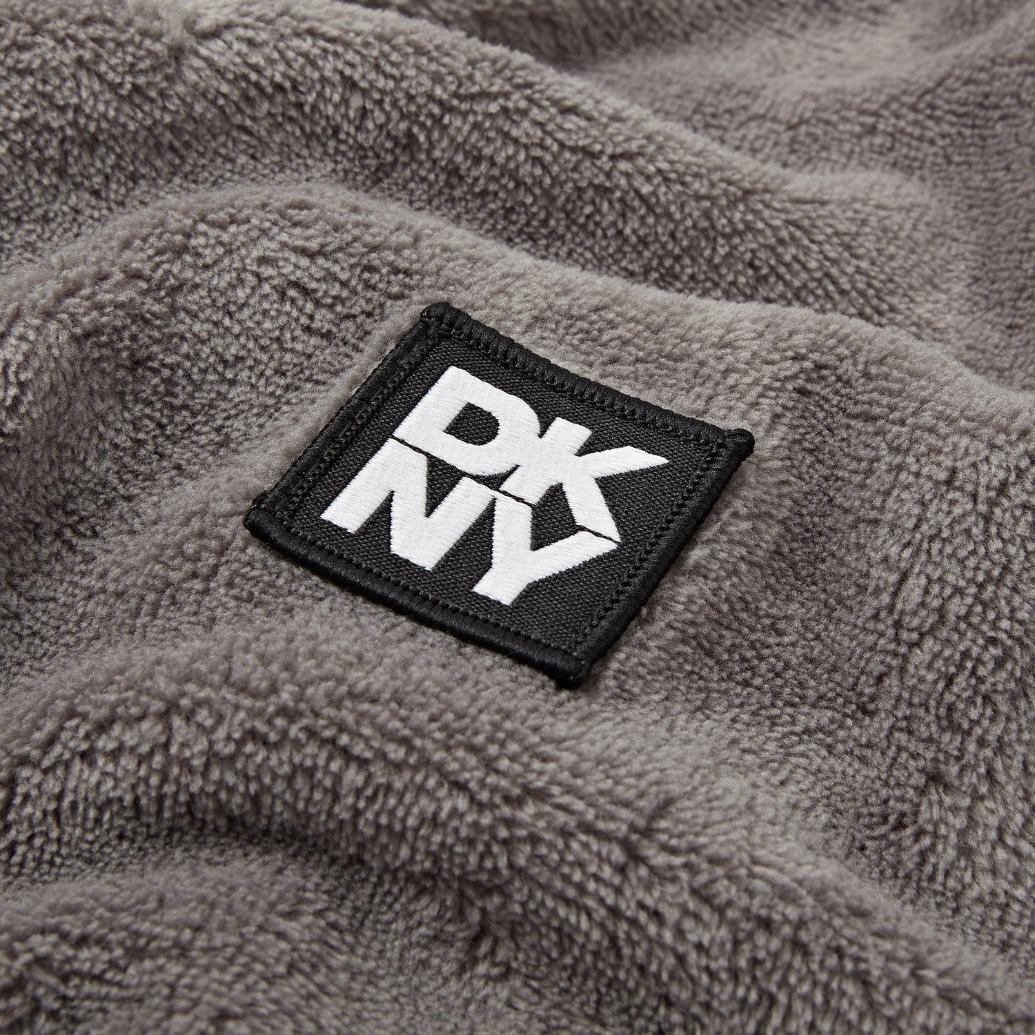Charcoal - DKNY - DKNY Mens Fleece Robe Trash Pandas - 3