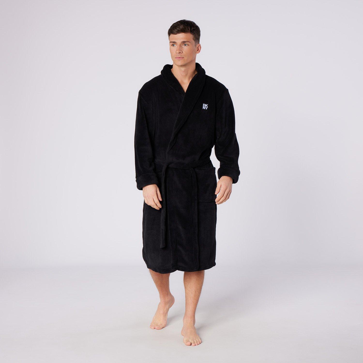Black - DKNY - Mens Robe Trash Pandas - 4