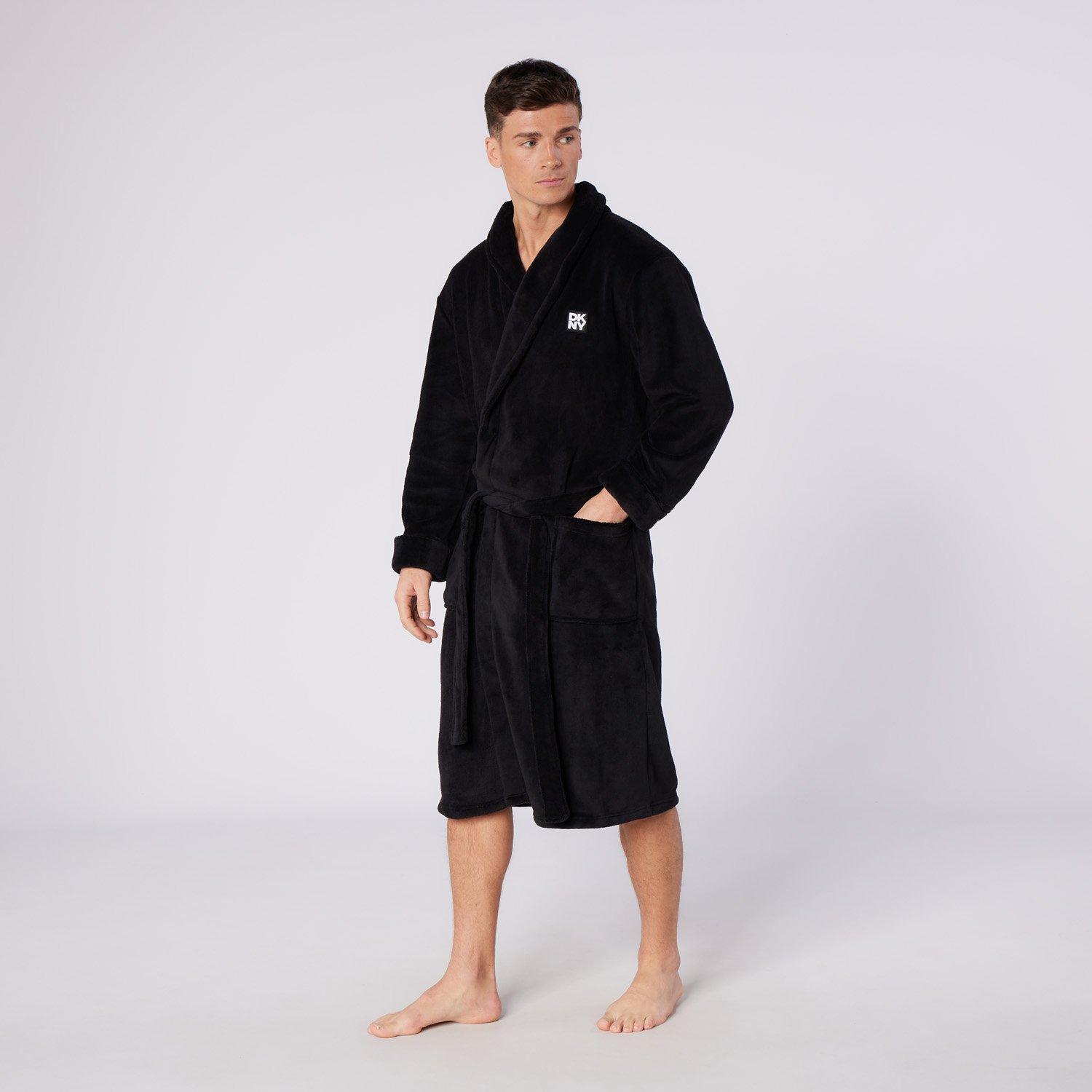 Black - DKNY - Mens Robe Trash Pandas - 5