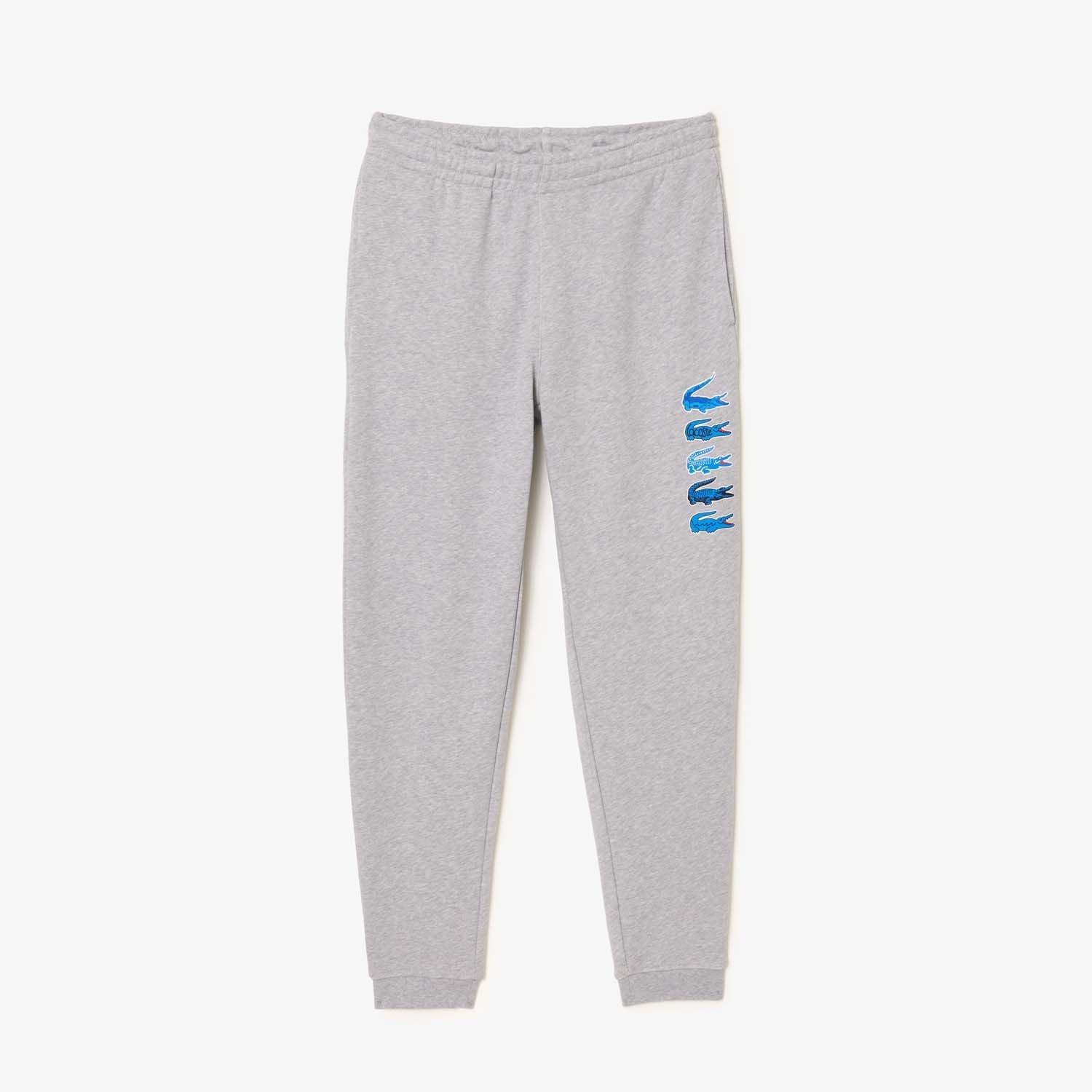 Grey - Lacoste - Iconic Print Jogger Track Pants - 2