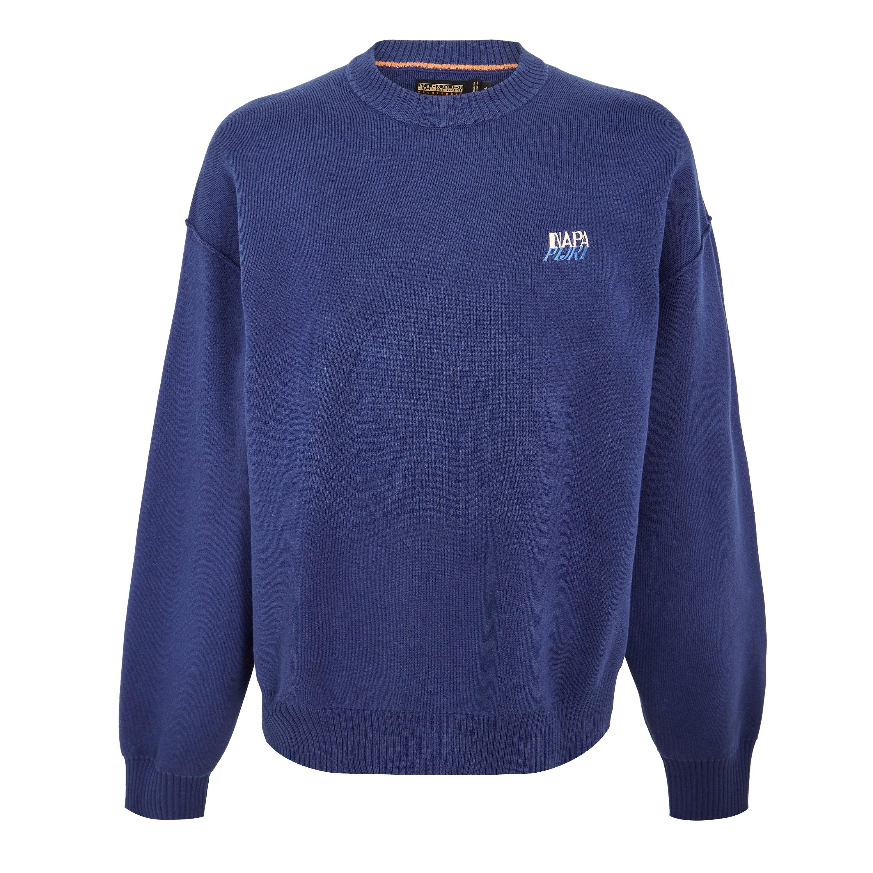 Men's Optical Full Zip Crew Neck Jumper
