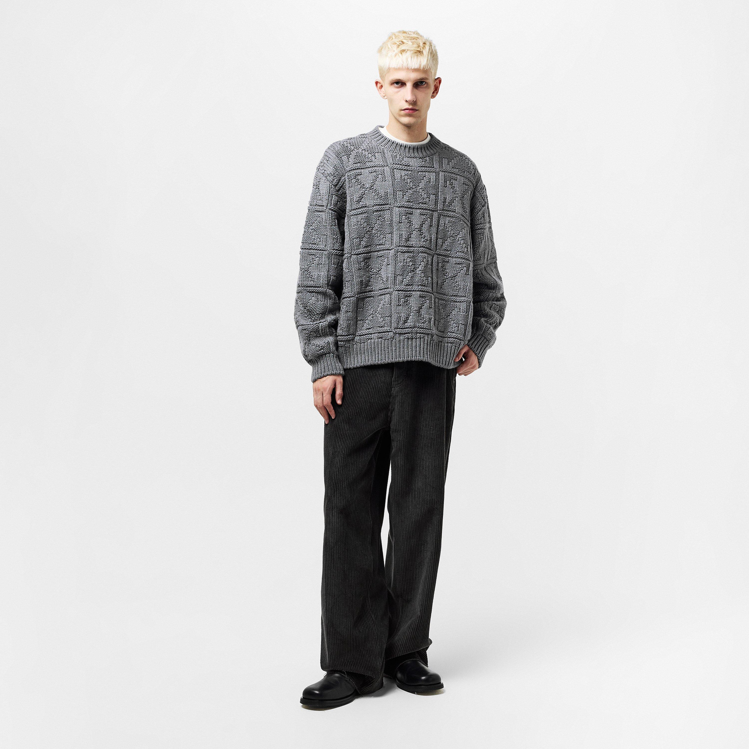Grey - Off White - Off 3D Stitch Crew Sn53 - 6