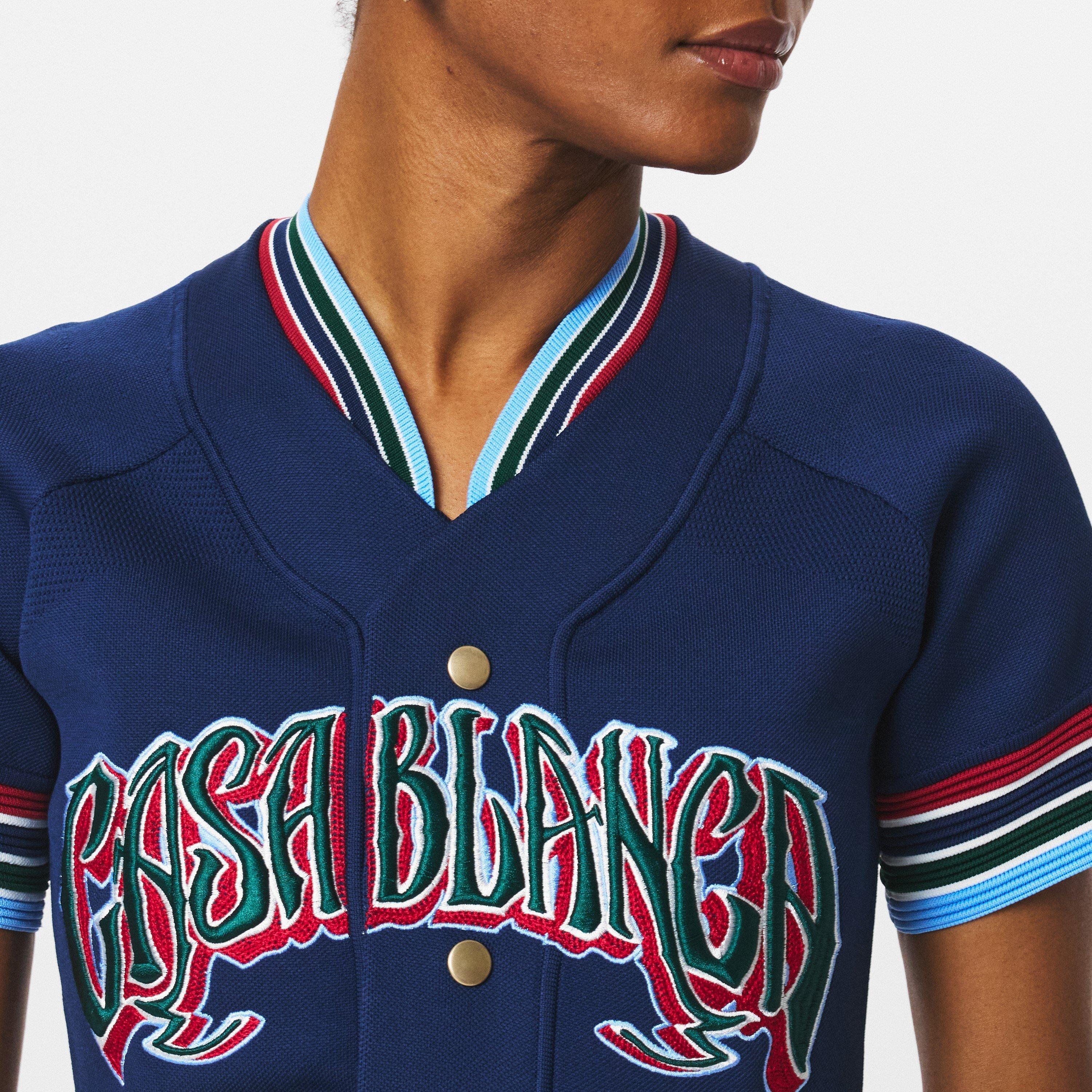 Blue - Casablanca - Women's Casa Baseball T-Shirt Dress - 5