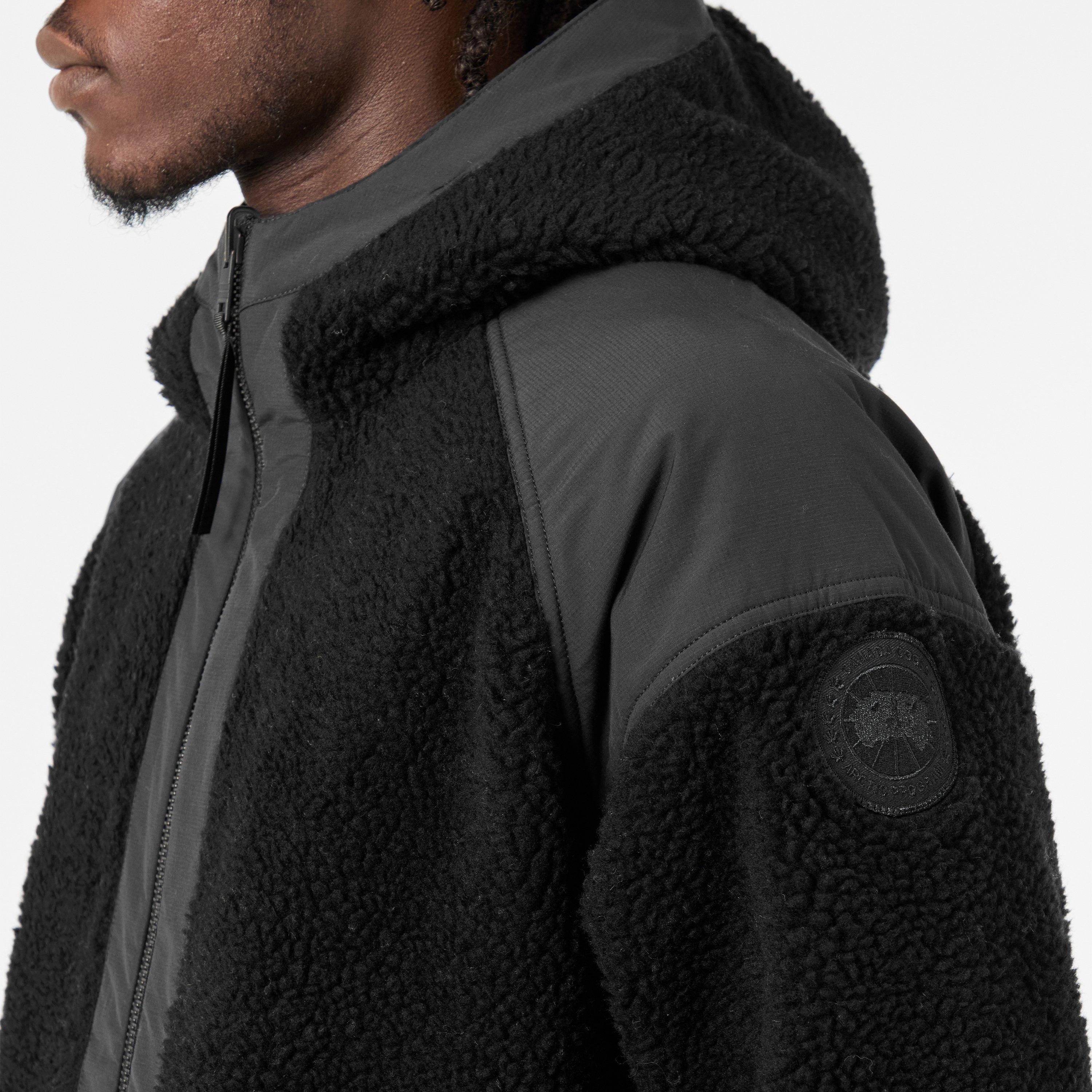 Black 9381 - Canada Goose - Men's Alberni Bomber Hooded Long Sleeve Sherpa Jacket - 5