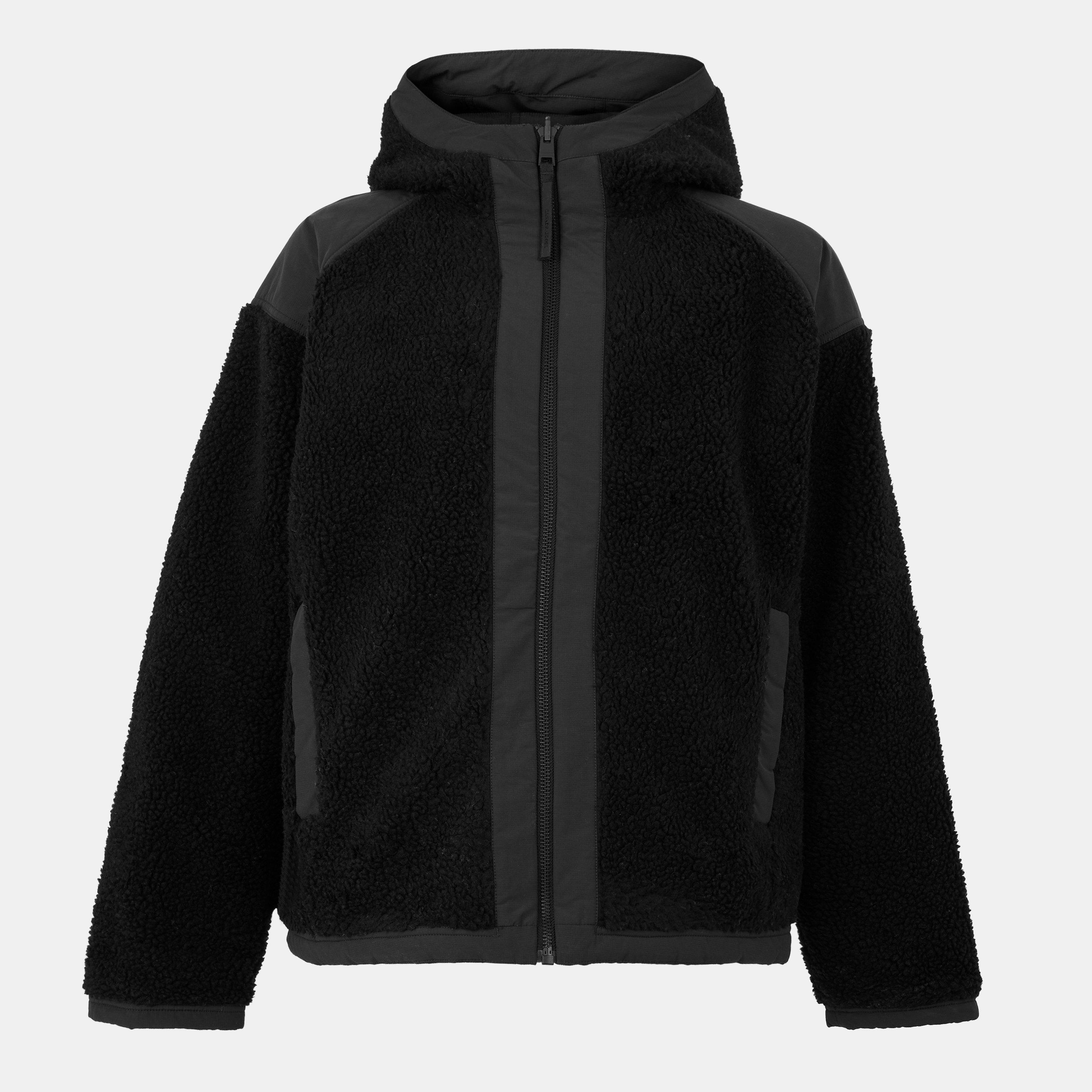 Black 9381 - Canada Goose - Men's Alberni Bomber Hooded Long Sleeve Sherpa Jacket - 6