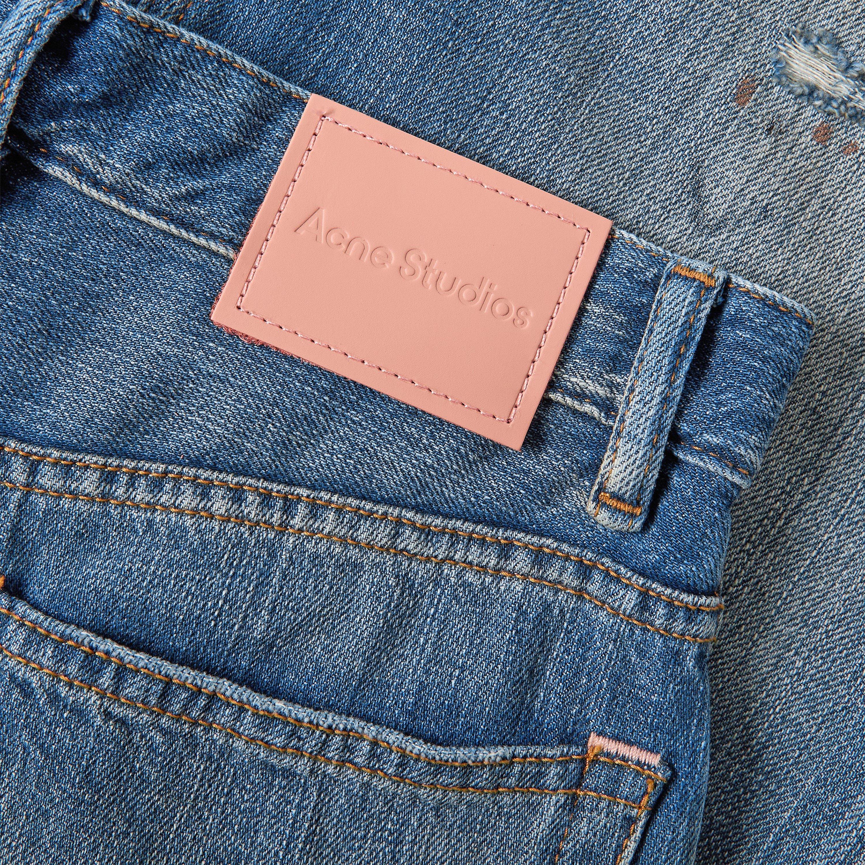 Mid Blue - Acne Studios - Women's Mid Blue Wide Leg Jeans - 5