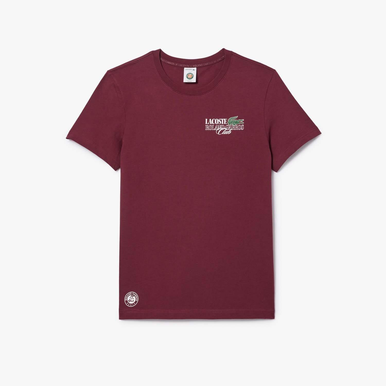 Red - Lacoste - Roland-Garros Edition Cotton Tennis T-Shirt - 1
