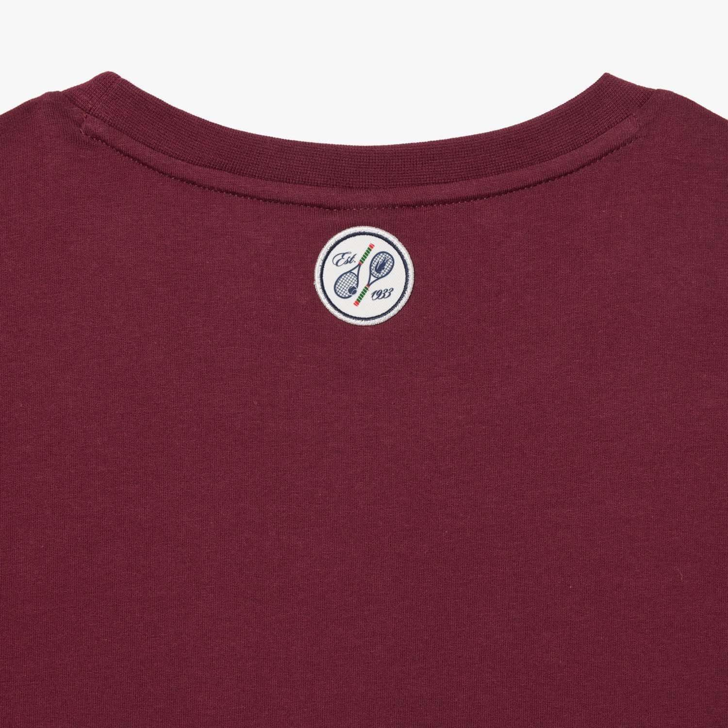 Red - Lacoste - Roland-Garros Edition Cotton Tennis T-Shirt - 3