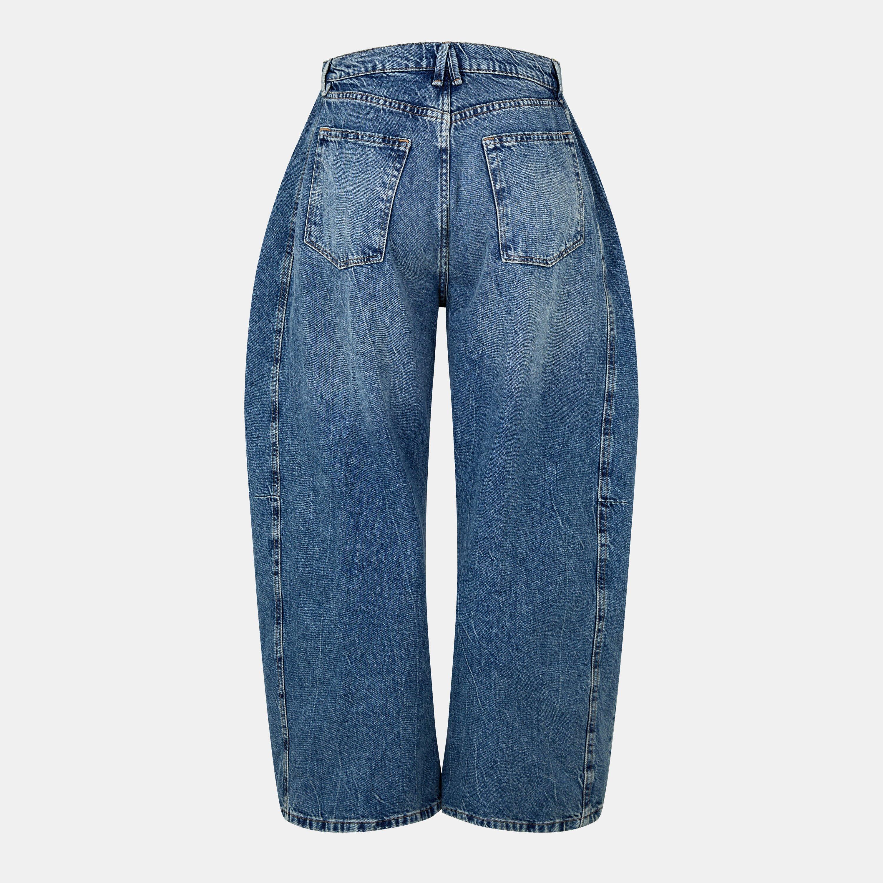 indigo966 - Good American - Women's Barrel Wide Leg Jeans - 2