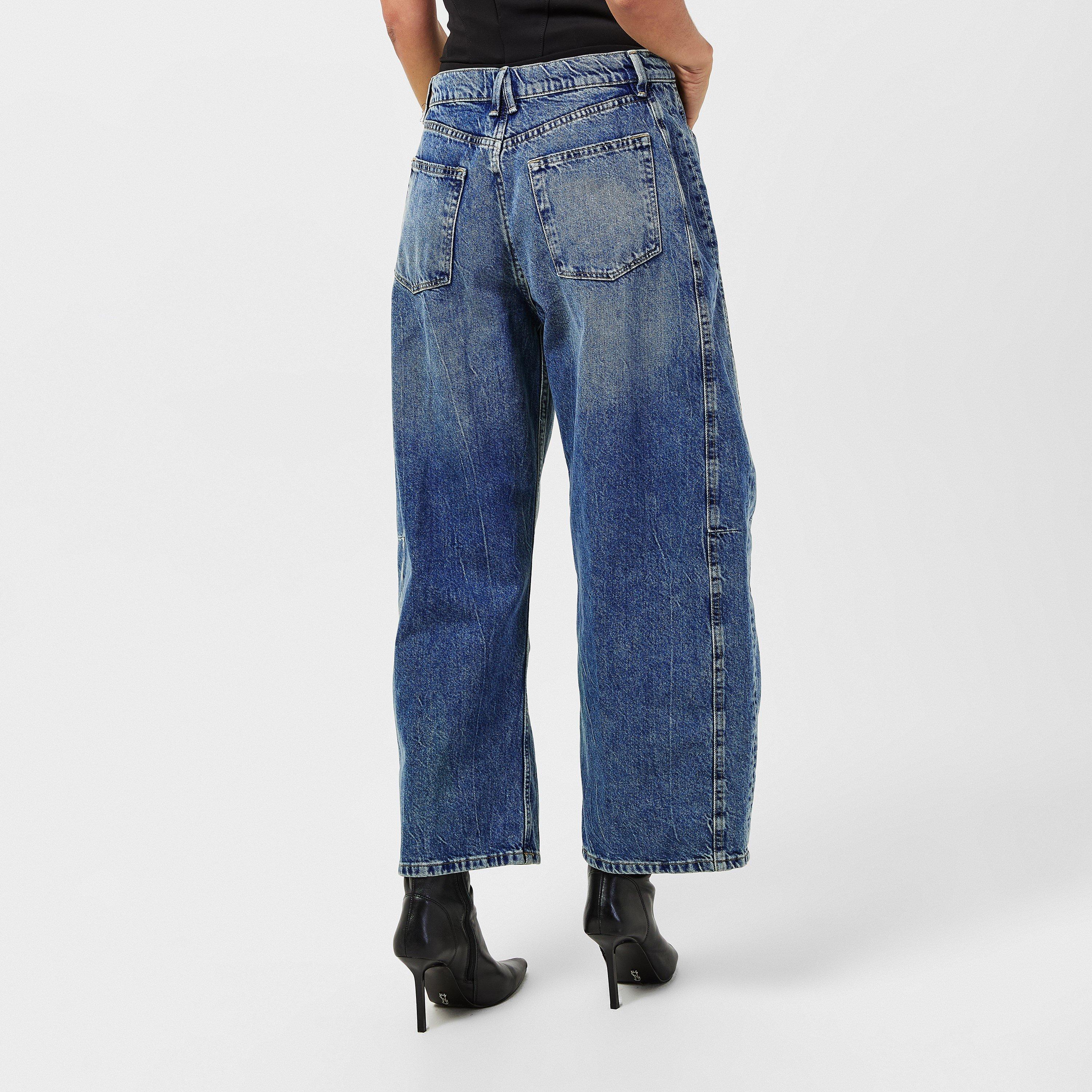 indigo966 - Good American - Women's Barrel Wide Leg Jeans - 4