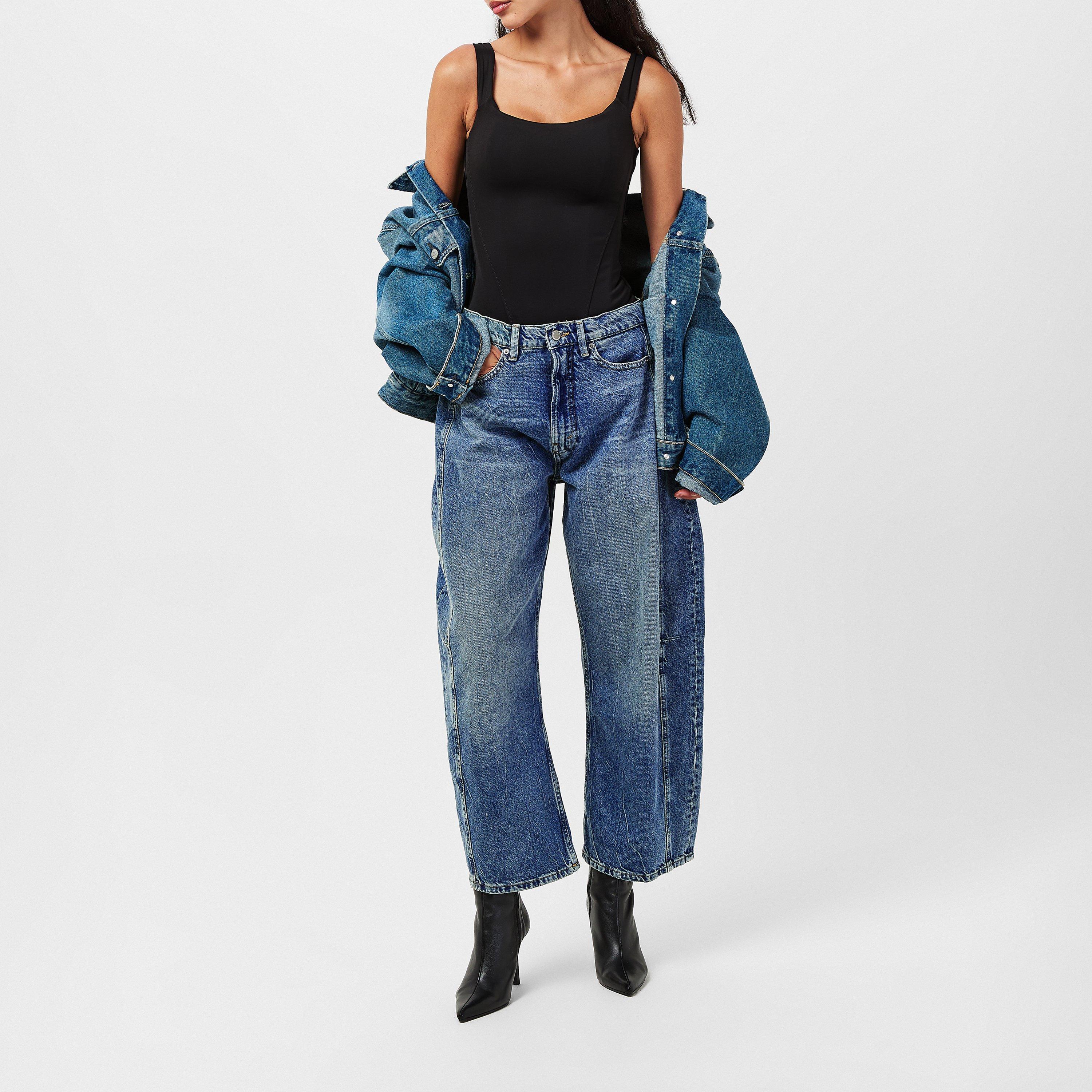 indigo966 - Good American - Women's Barrel Wide Leg Jeans - 6