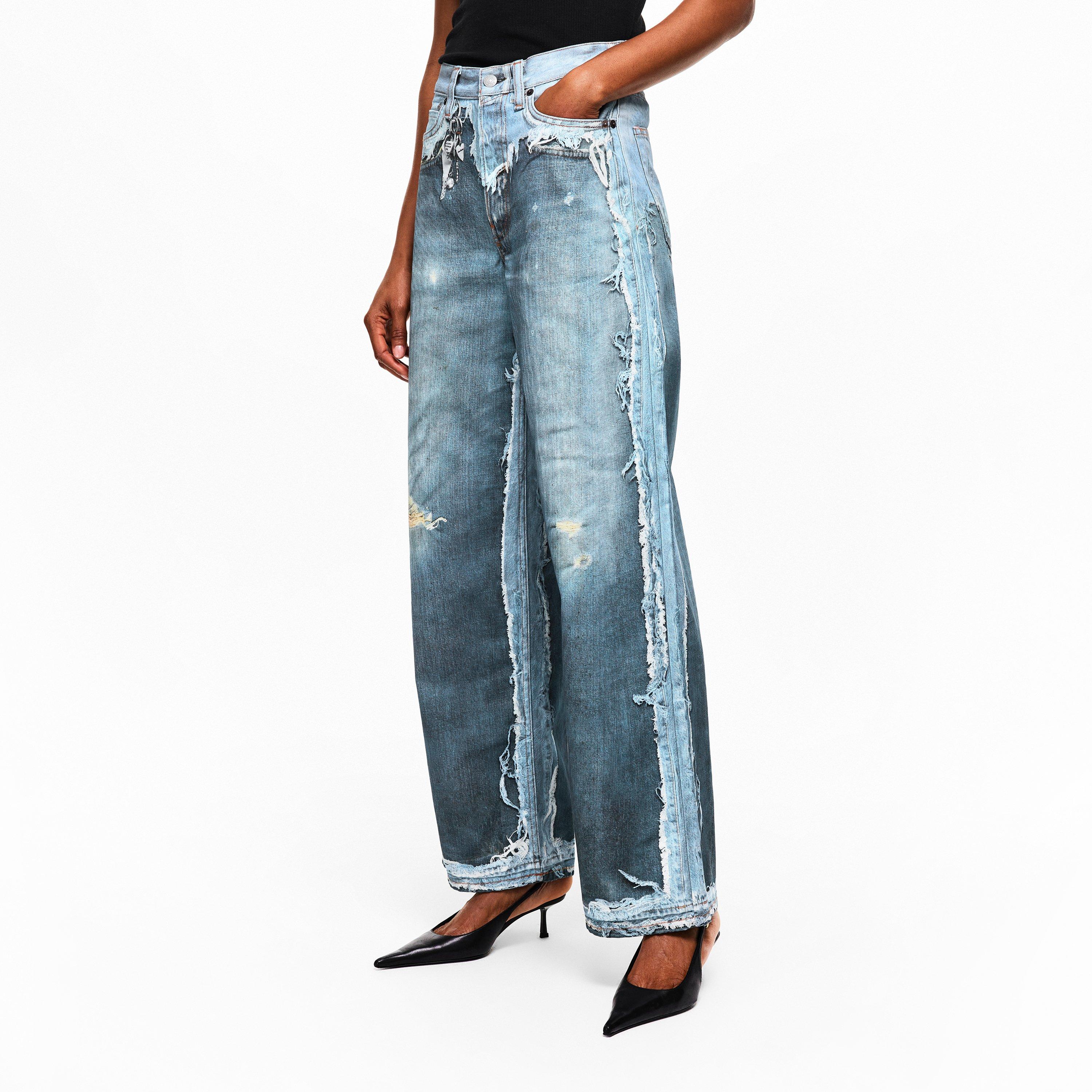 MID BLUE - Acne Studios - Women's Wide Leg Jeans - 3