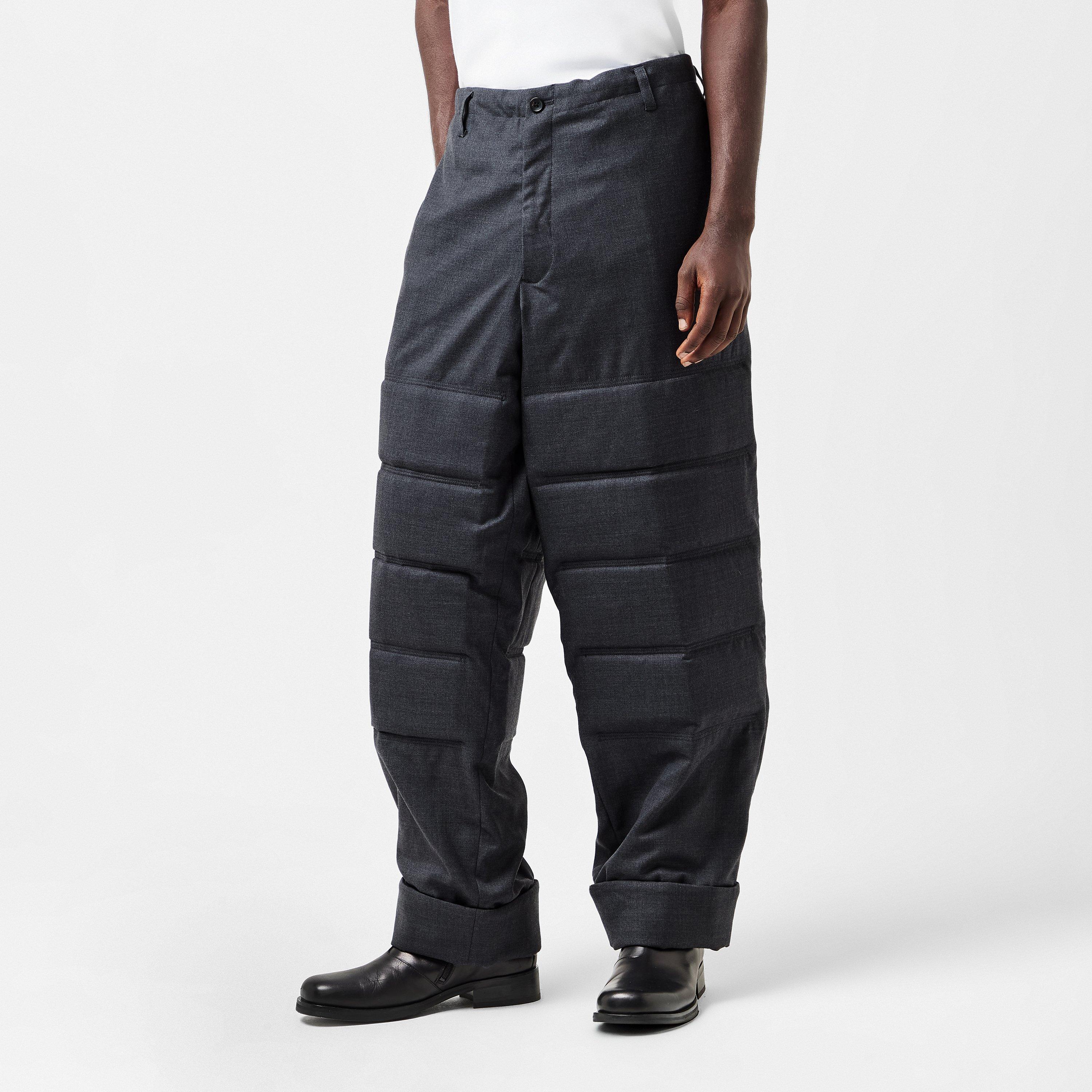 Black - Yohji Yamamoto - Men's Cuffed Trousers - 3