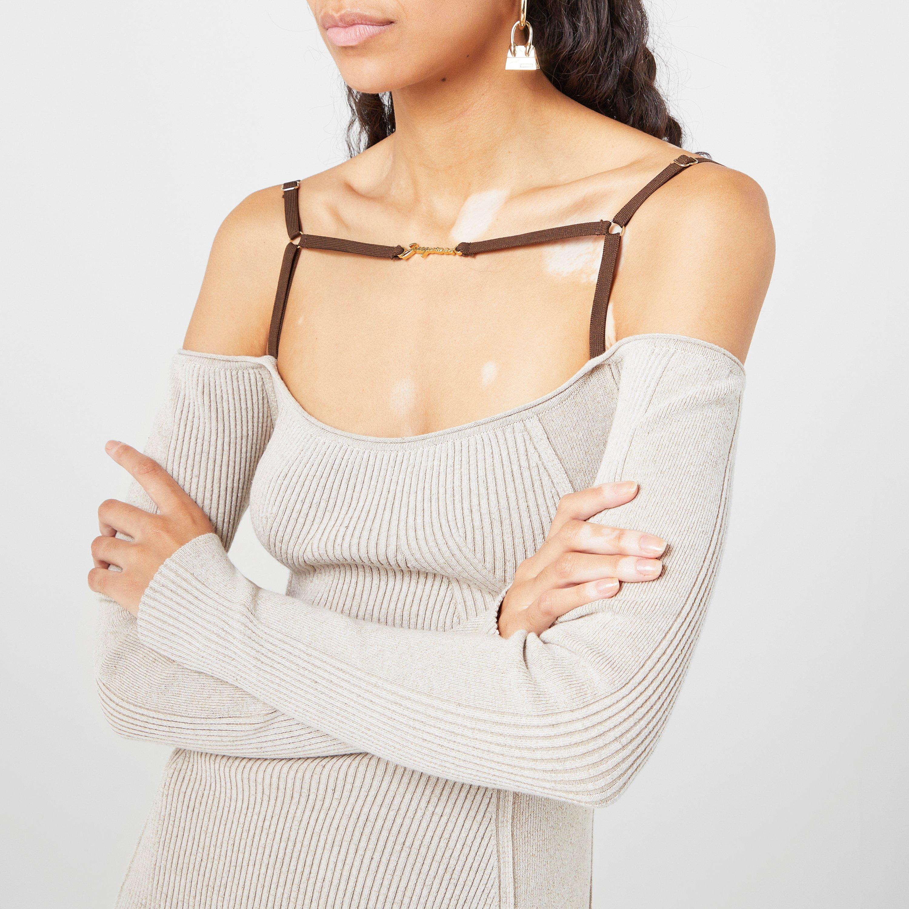 Light Brown 810 - Jacquemus - La Sierra Bodycon Dress - 3