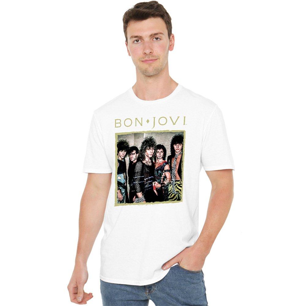 White - Bon Jovi - Bon Jovi Framed T Shirt White - 1