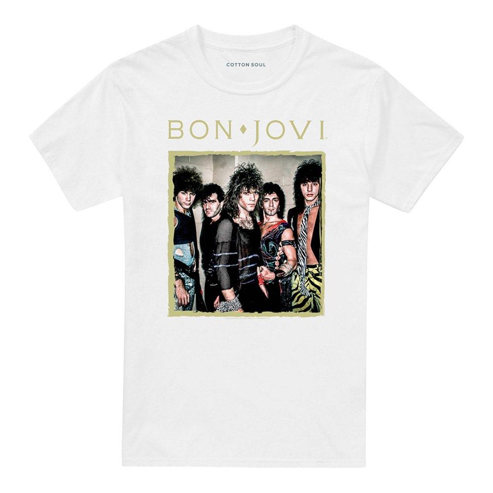 White - Bon Jovi - Bon Jovi Framed T Shirt White - 4