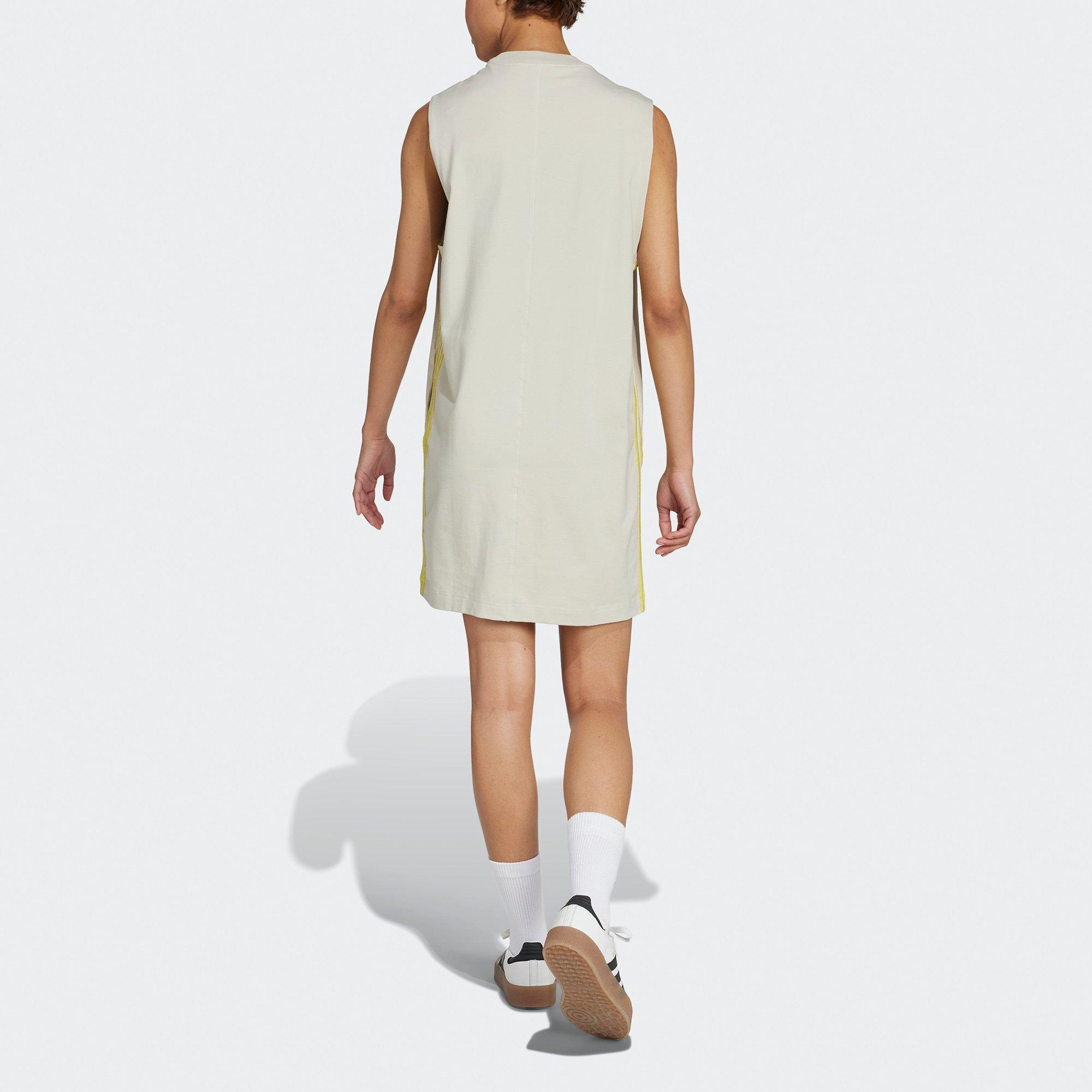 Wonder Alumina - adidas - Essentials 3-Stripes Print Womens Sleeveless Dress - 2