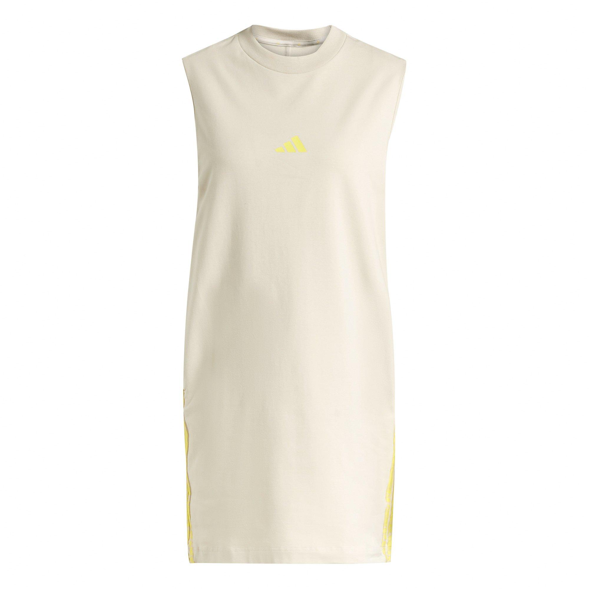 Wonder Alumina - adidas - Essentials 3-Stripes Print Womens Sleeveless Dress - 7