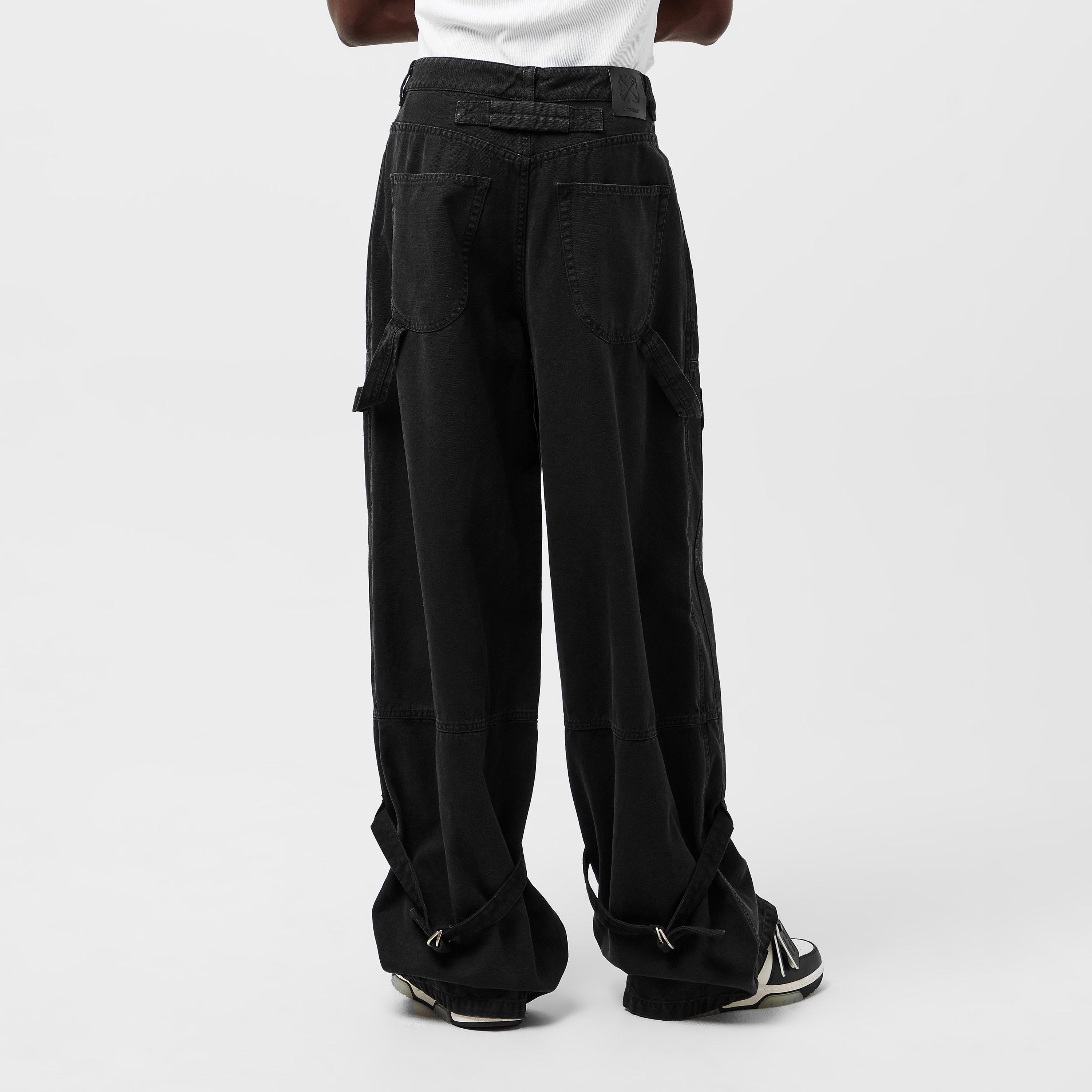 Black - Off White - Men's Carpenter Jeans - 4