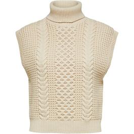 Selected Femme Birth Cable Knit Vest