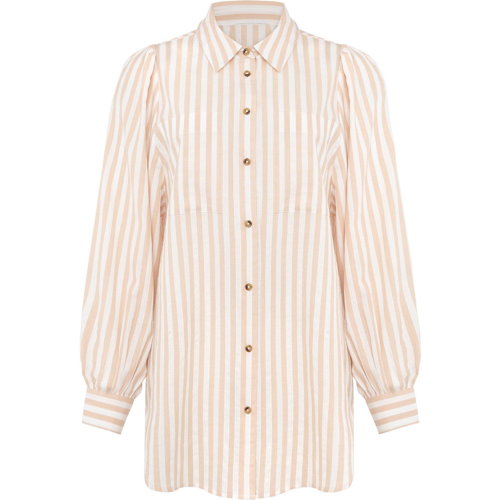 Peach - Phase Eight - Vixen Stripe Collared Blouse - 1
