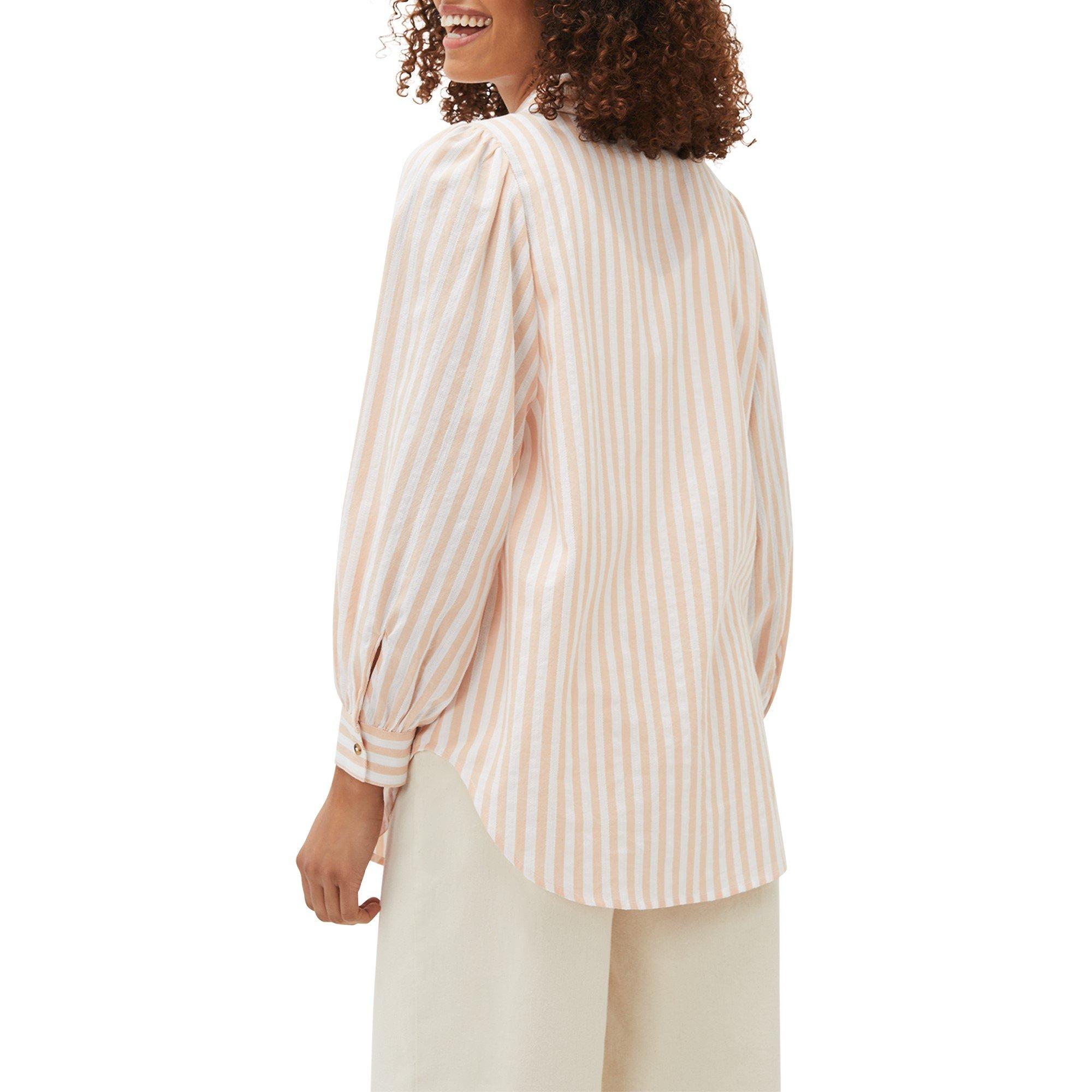 Peach - Phase Eight - Vixen Stripe Collared Blouse - 3