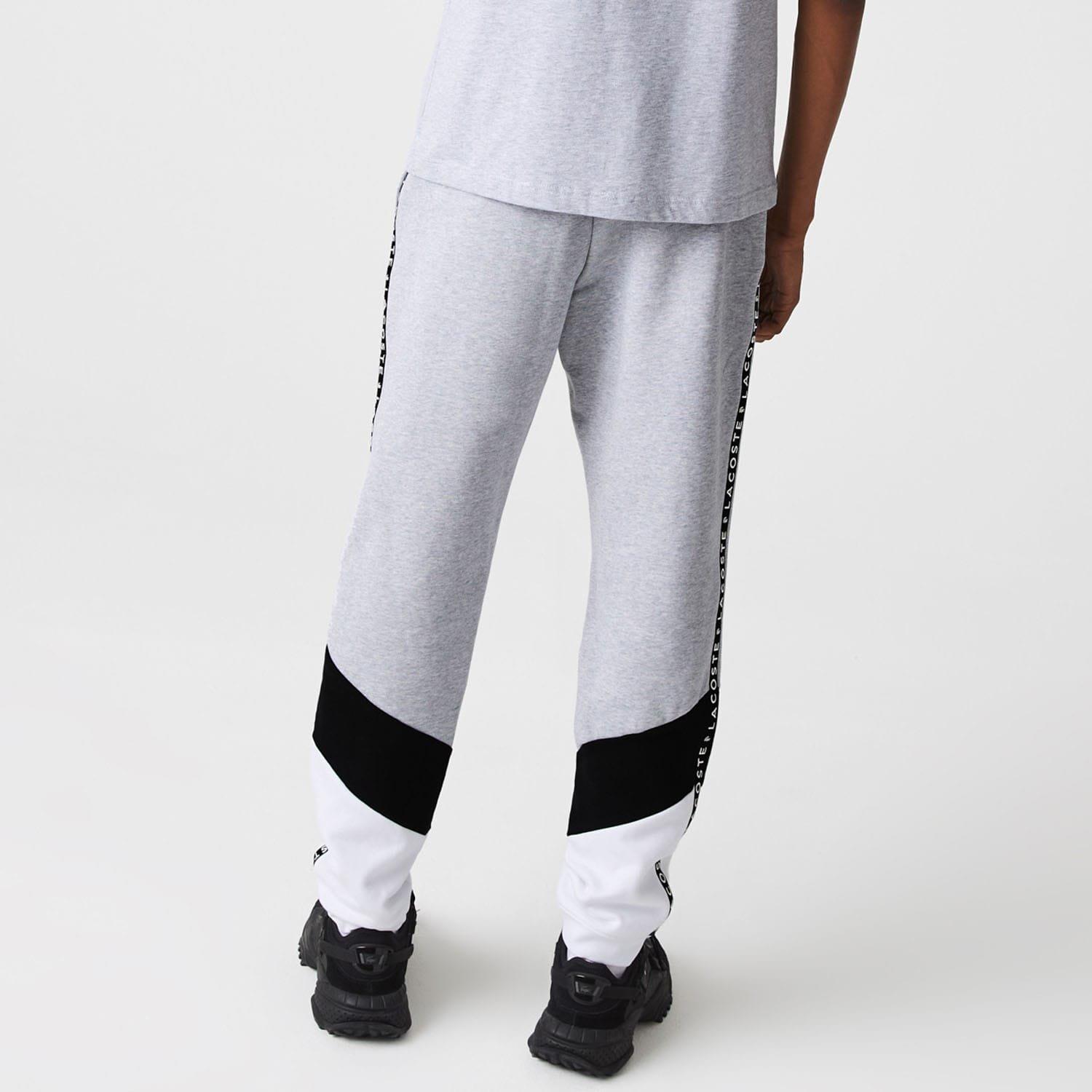 Grey - Lacoste - Side Taped Joggers - 2