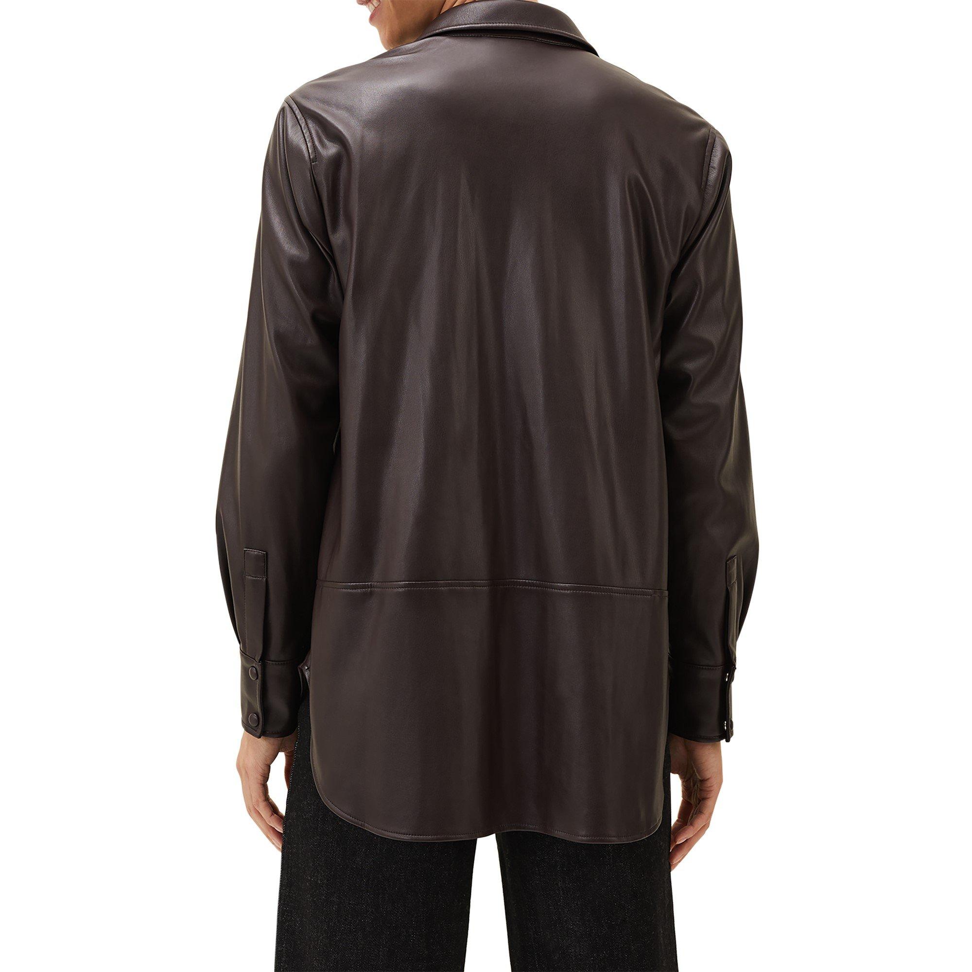 Mulberry - Phase Eight - Women's Aphia Faux Leather Shacket - 3