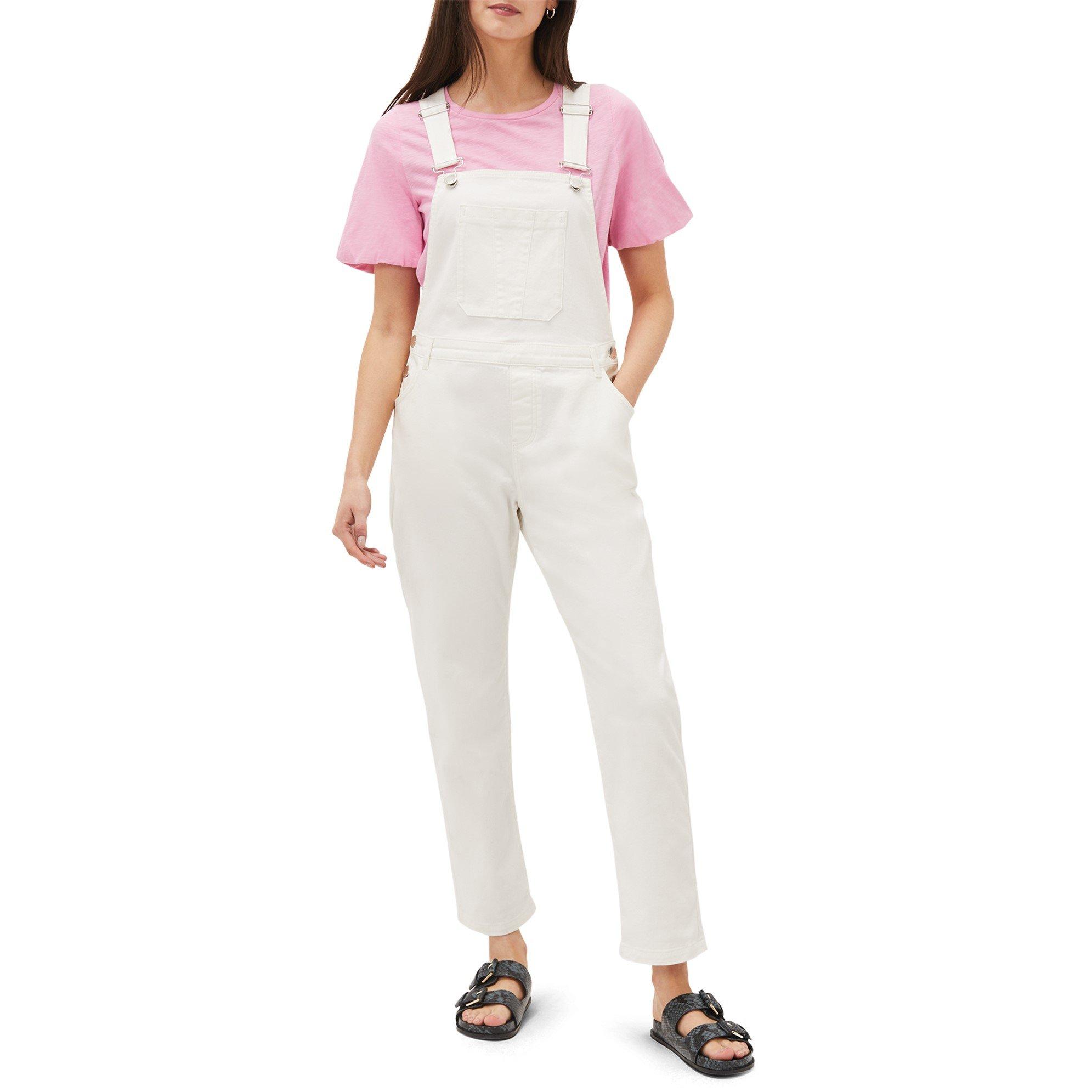 White - Phase Eight - Khari Cotton Dungaree - 2