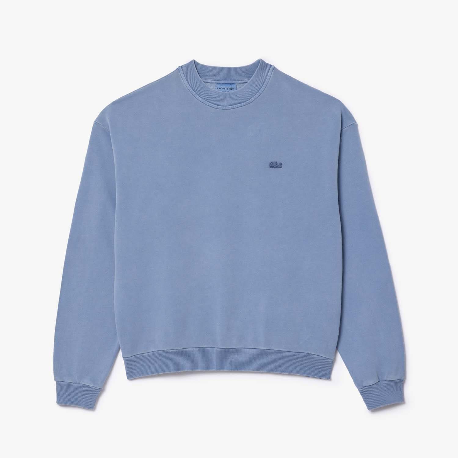 Blue - Lacoste - Loose-Fit Natural Dye Sweatshirt - 1