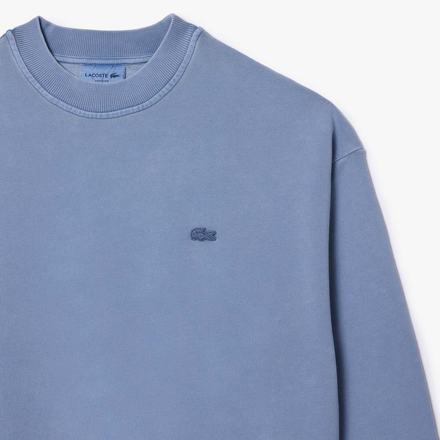 Blue - Lacoste - Loose-Fit Natural Dye Sweatshirt - 2