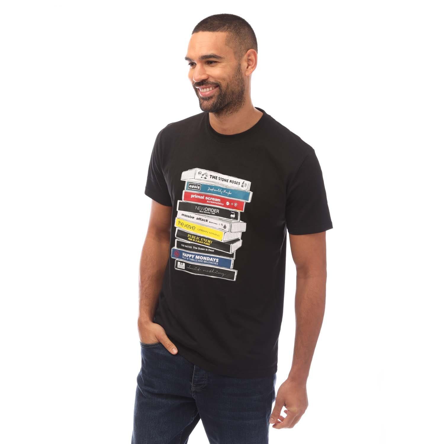 Black - Weekend Offender - Cassettes Printed T-Shirt - 3
