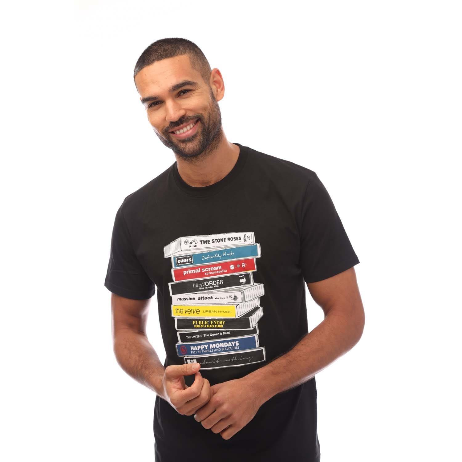 Black - Weekend Offender - Cassettes Printed T-Shirt - 4