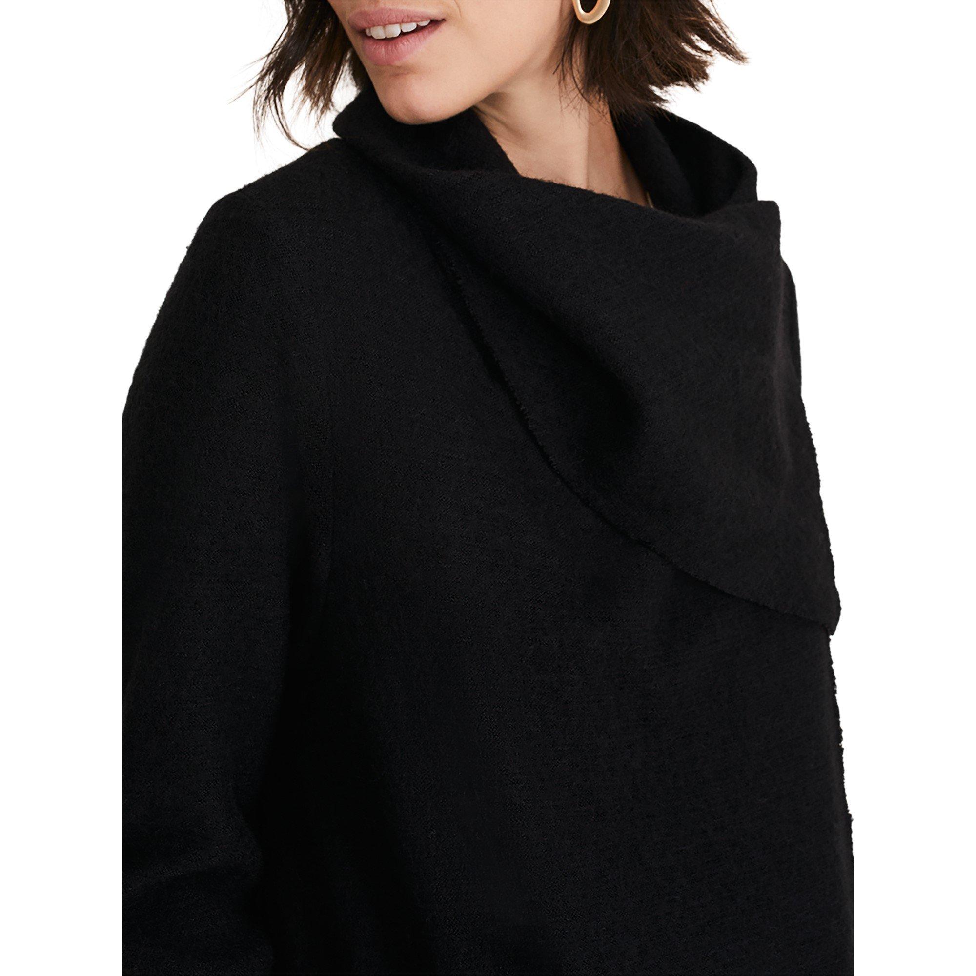 Black - Phase Eight - Women's Bellona Wool Blend Wrap Around Coat - 4