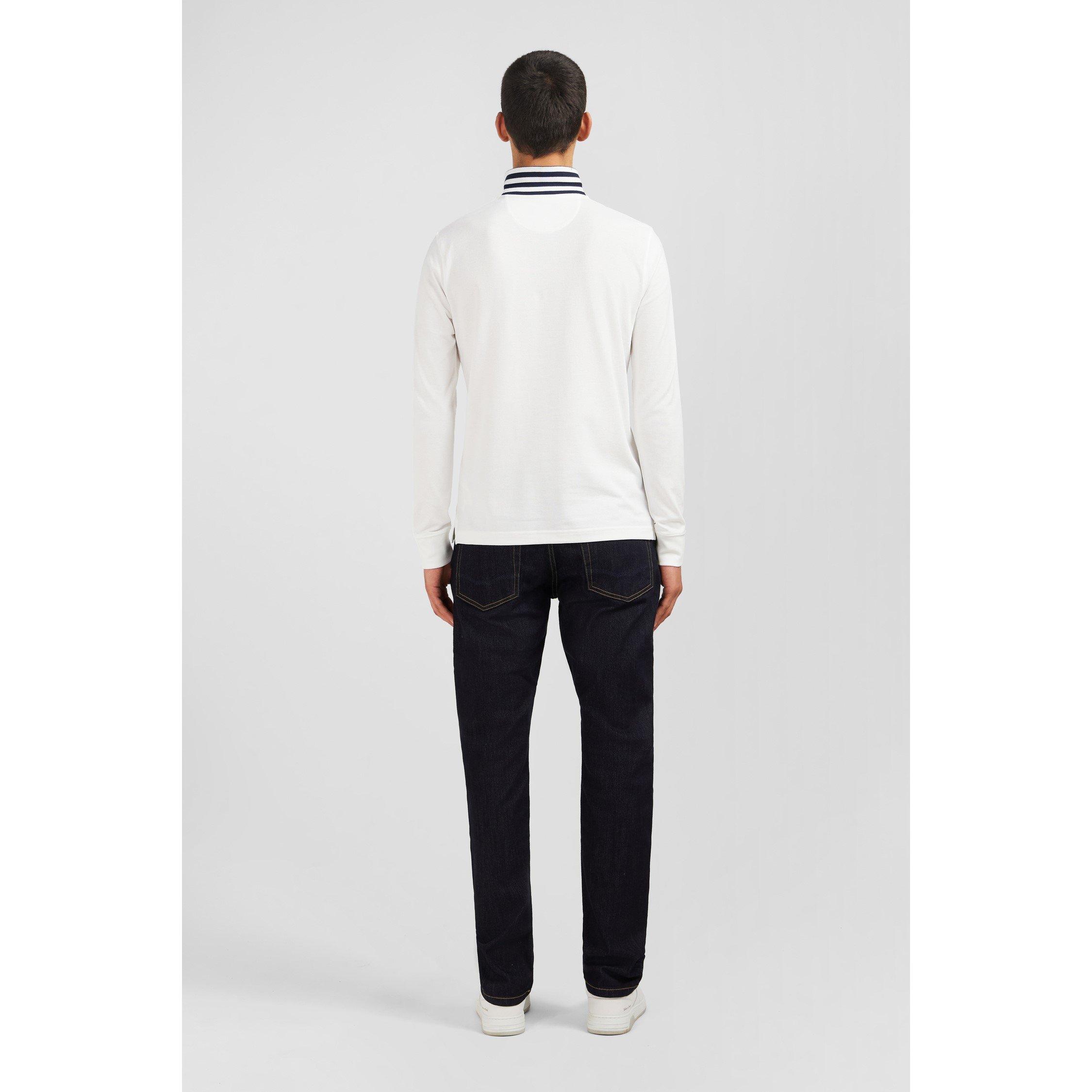 Bc - Eden Park - Navy blue stretch pima cotton polo - 3