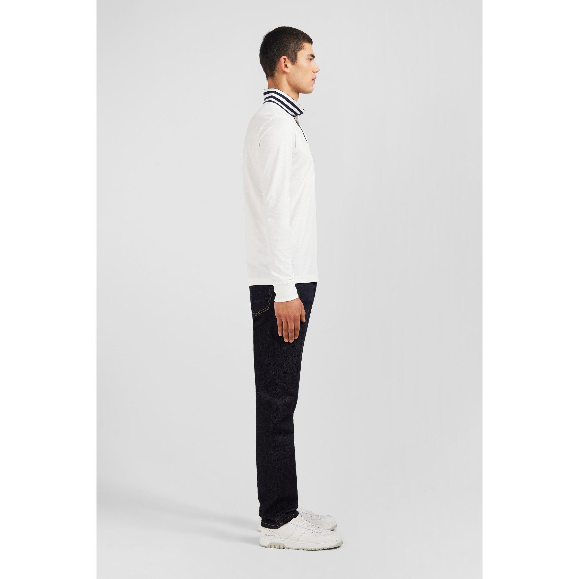 Bc - Eden Park - Navy blue stretch pima cotton polo - 4