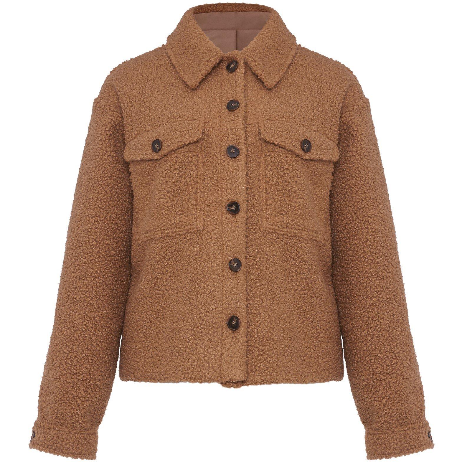 Phase Eight Women's Blake Borg Shacket - Camel - 16