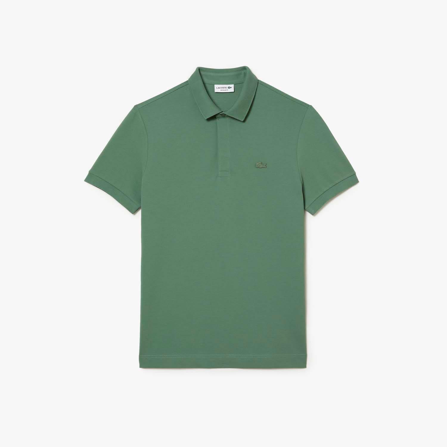 Green - Lacoste - Regular Fit Paris Stretch Piqu¿ Polo Shirt - 1
