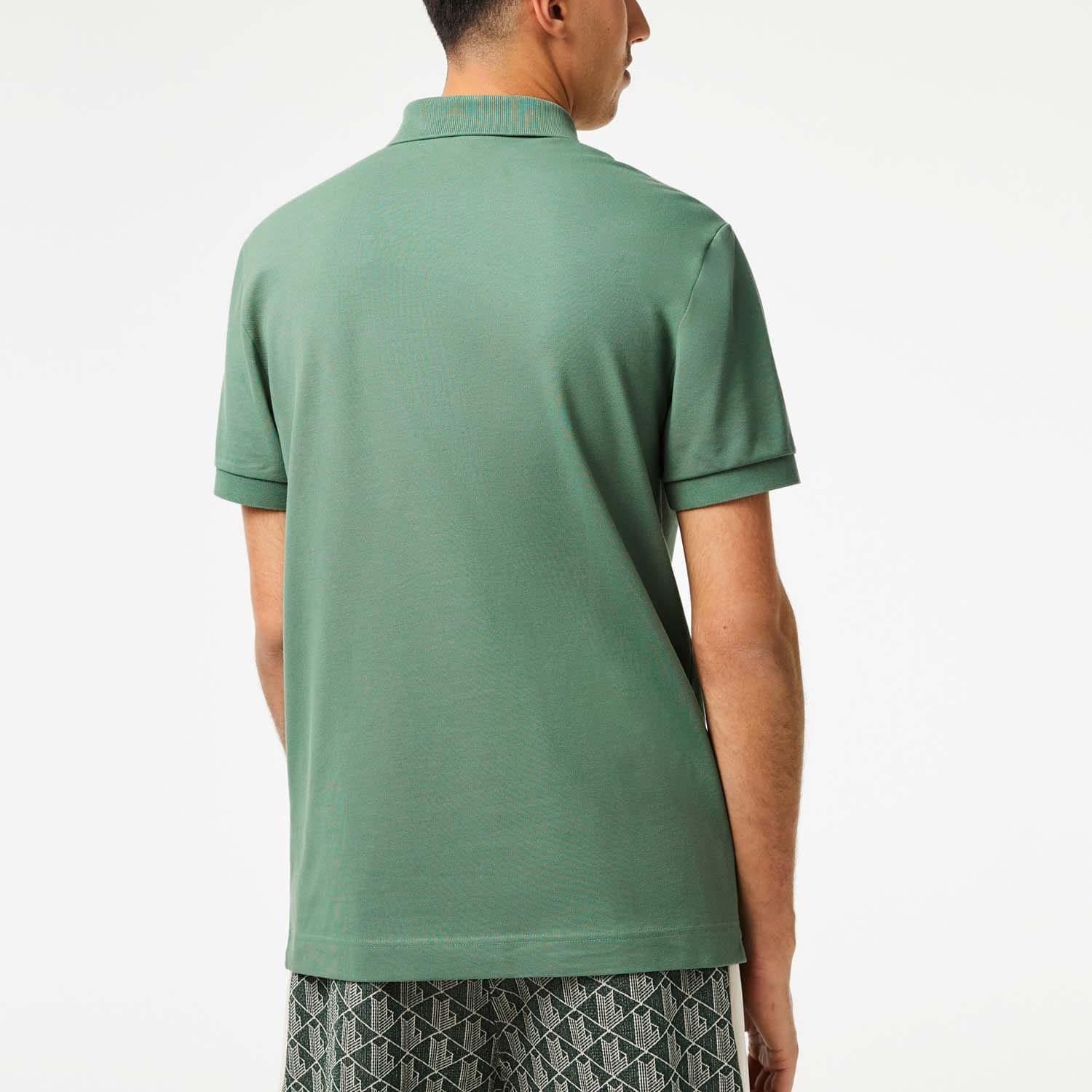 Green - Lacoste - Regular Fit Paris Stretch Piqu¿ Polo Shirt - 3