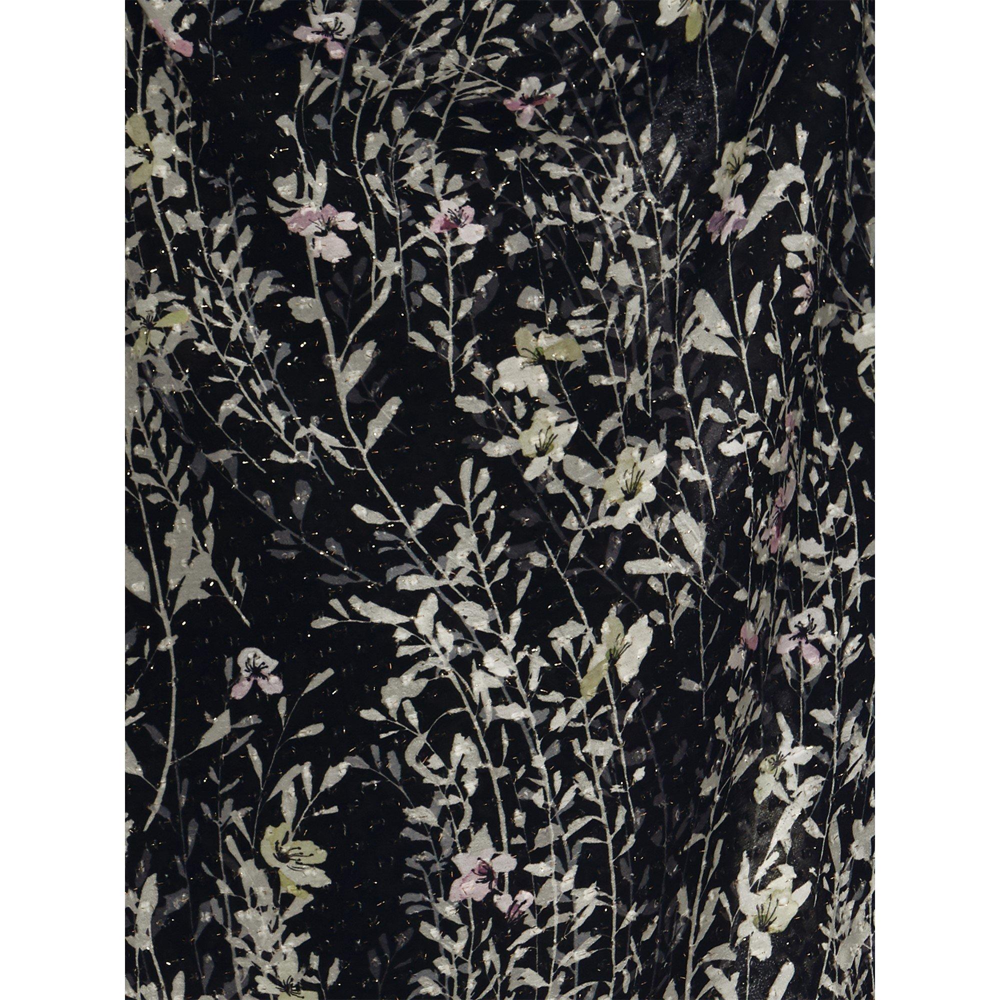 Black - Phase Eight - Daphne High Neck Ruffle Blouse - 5