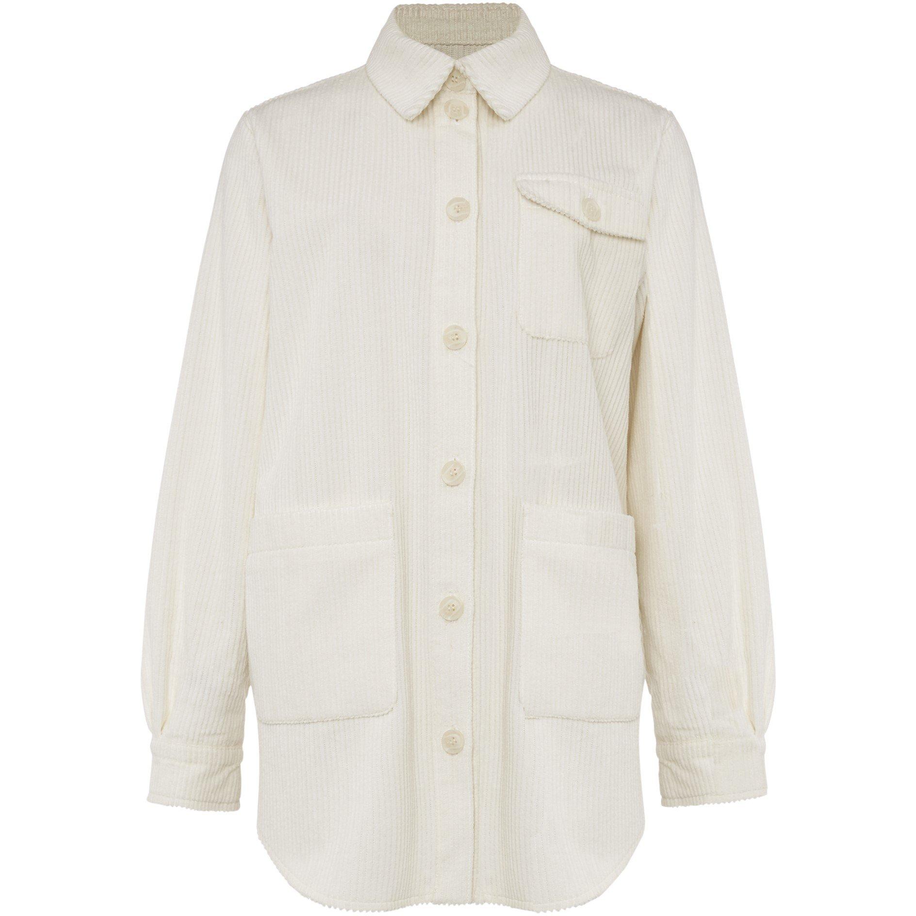 Phase Eight Women's Katrina Corduroy Oversized Shacket - Ivory - 08