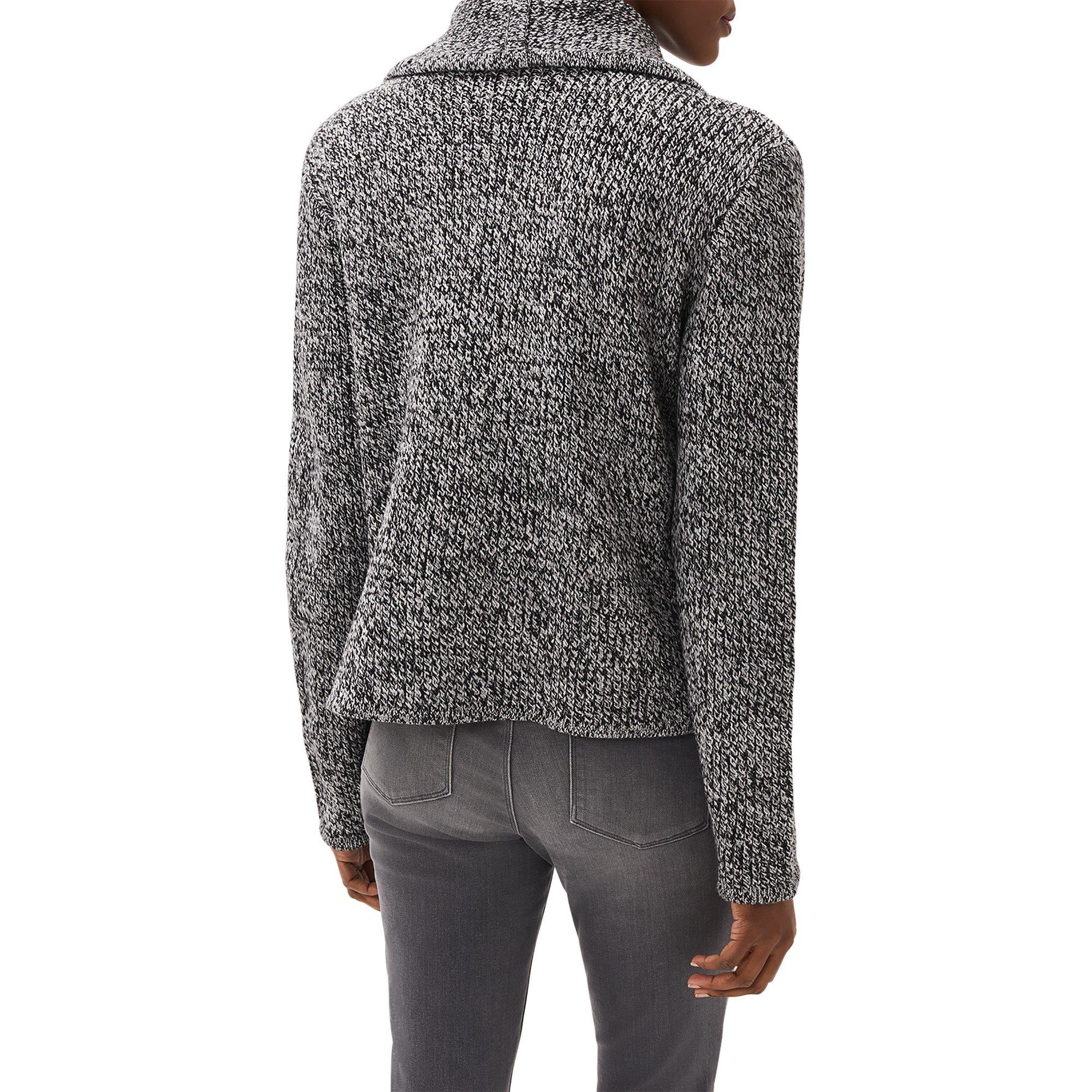 Black/White - Phase Eight - Women's Mavis Wool Blend Knitted Jacket - 3