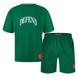 DFND London Summer Core T Shirt And Shorts Set Mens