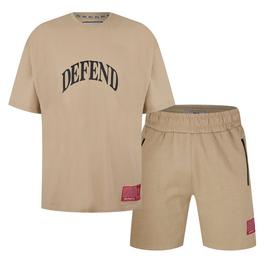 DFND London Summer Core T-Shirt & Shorts Set Mens