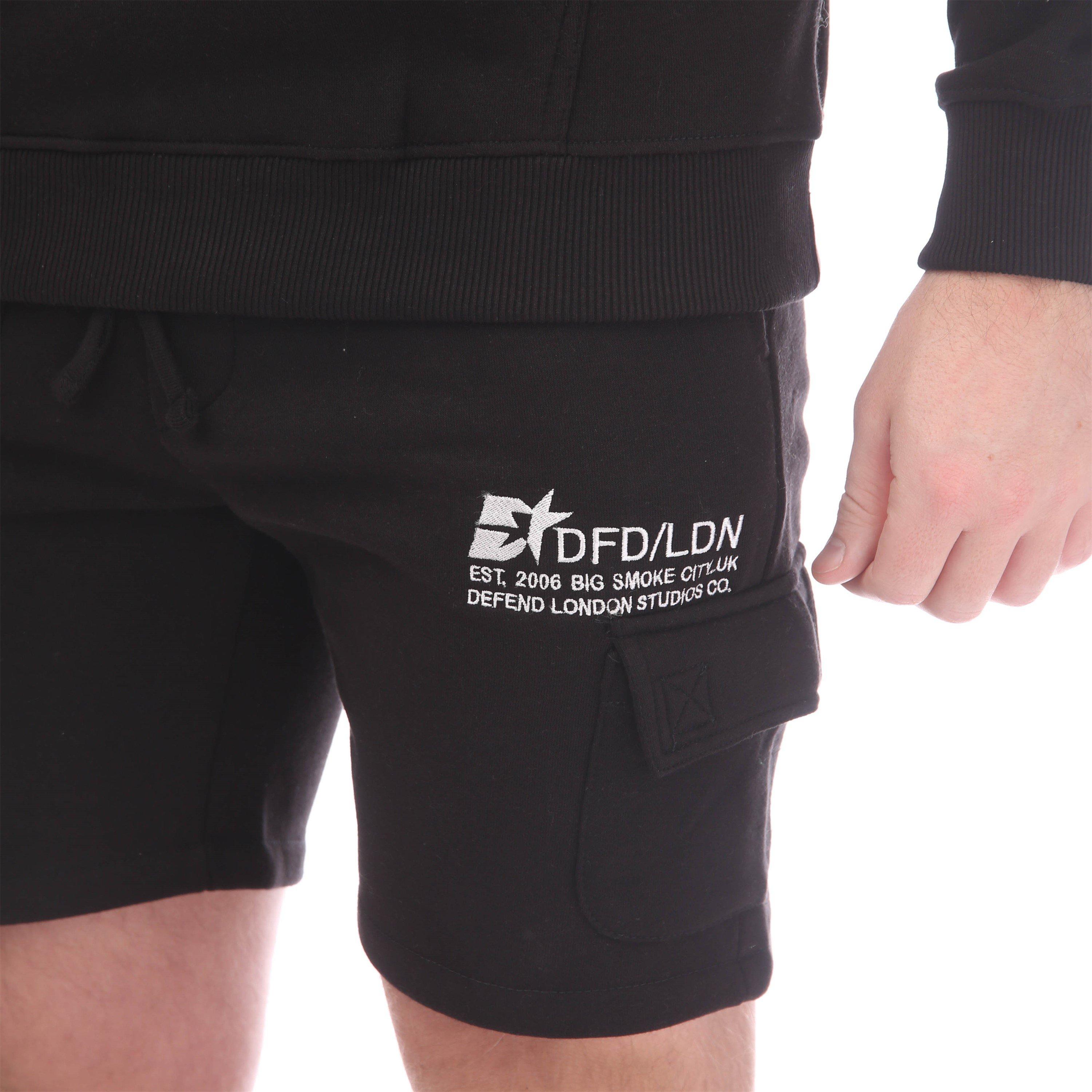 Schwarz - DFND London - Tond T-Shirt and Shorts Set - 4