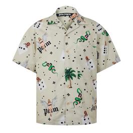 Palm Angels Pin Up Bowling Shirt