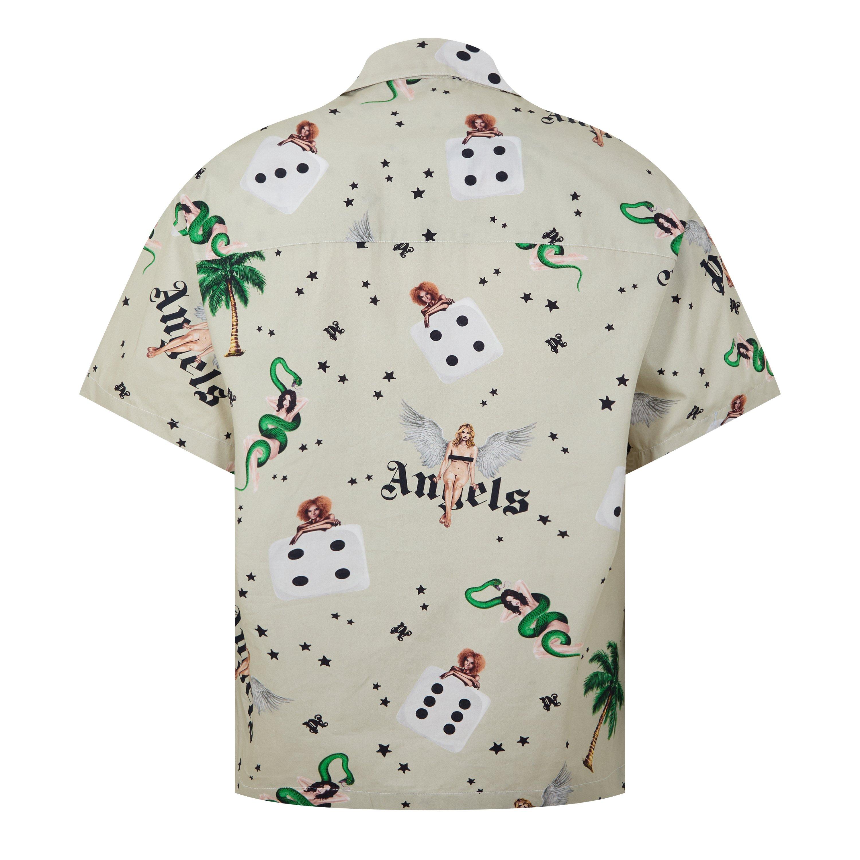 Ivory - Palm Angels - Pin Up Bowling Shirt - 2