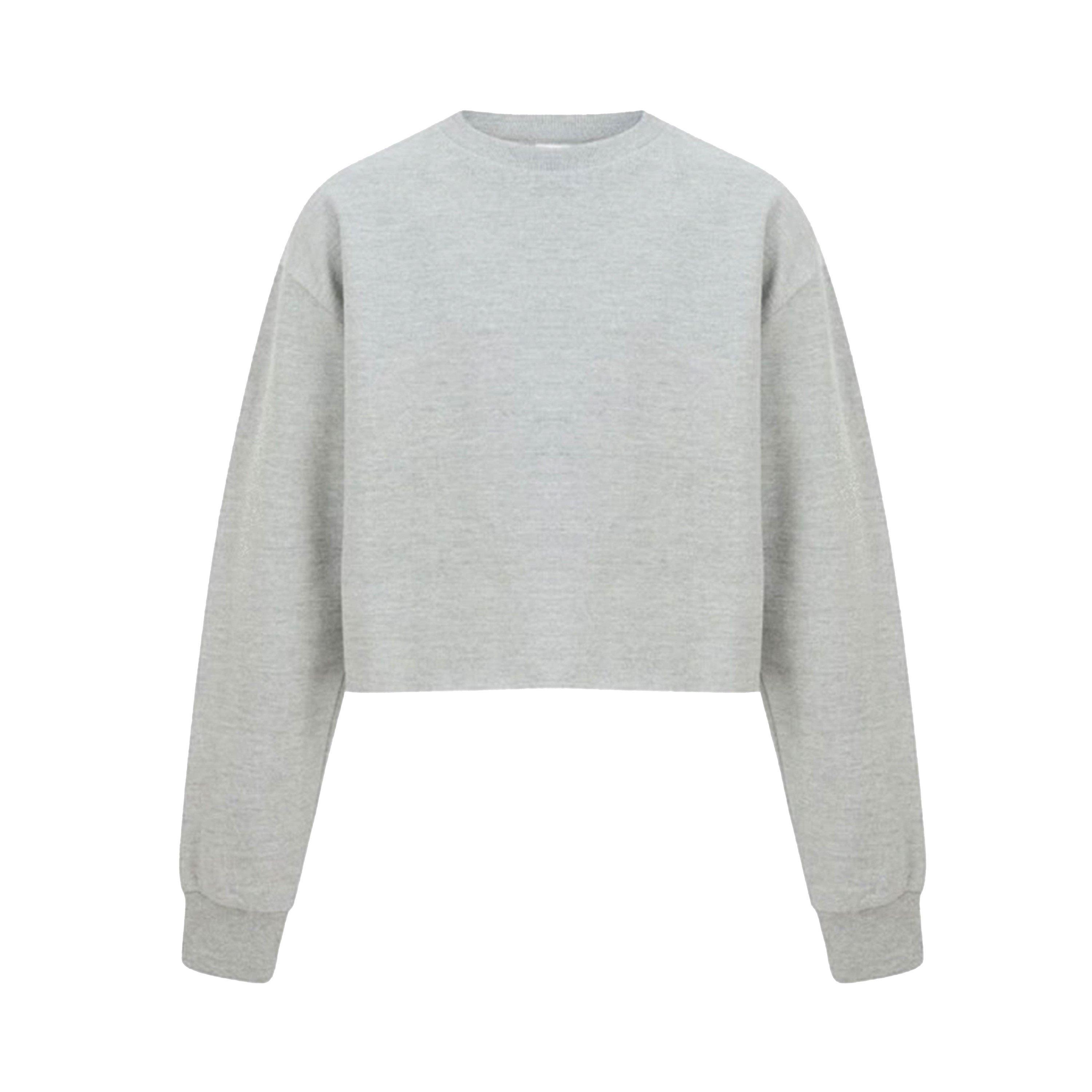 Grey - Miso - Women's Cropped Sweatshirt - 1