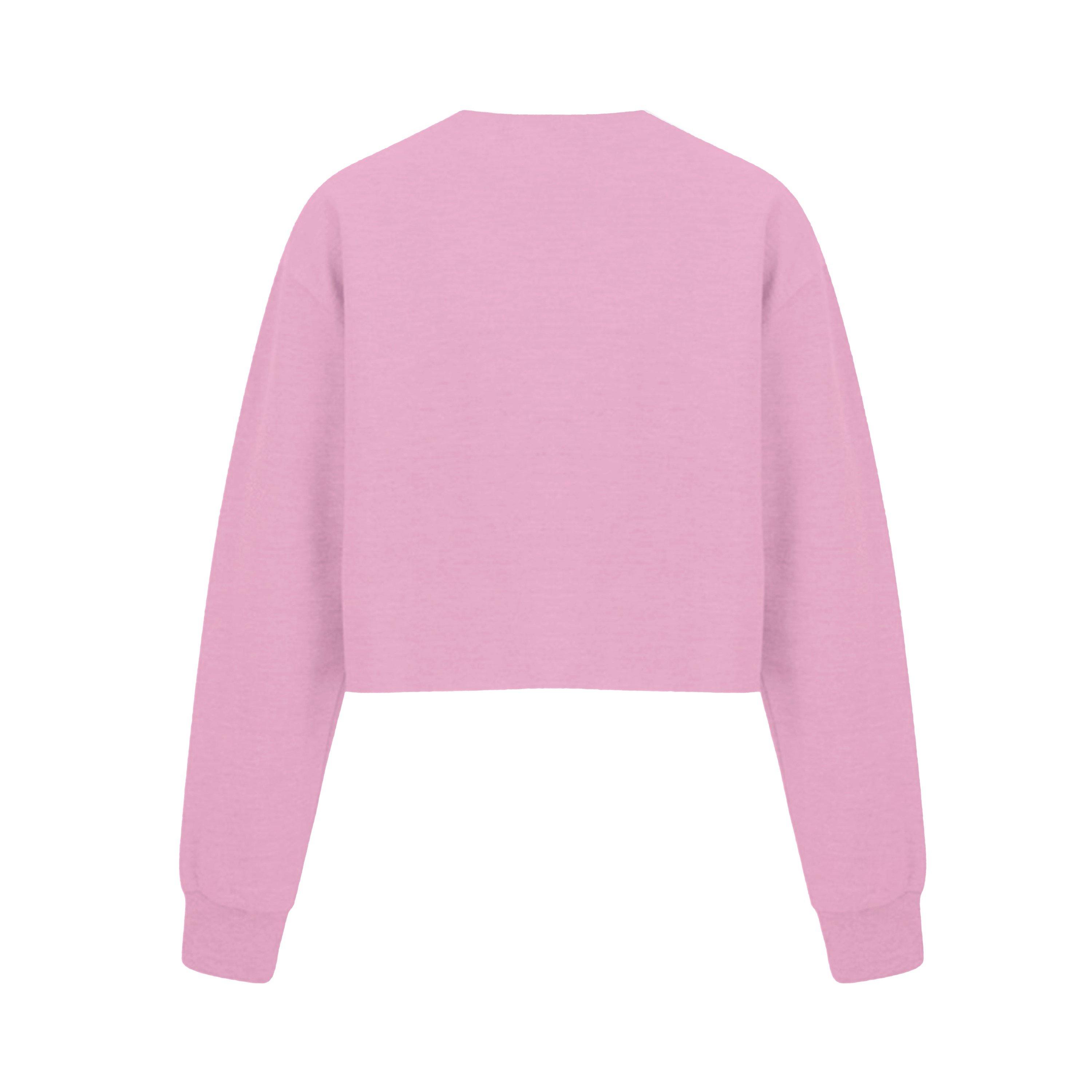 Pink - Miso - Women's Cropped Sweatshirt - 2