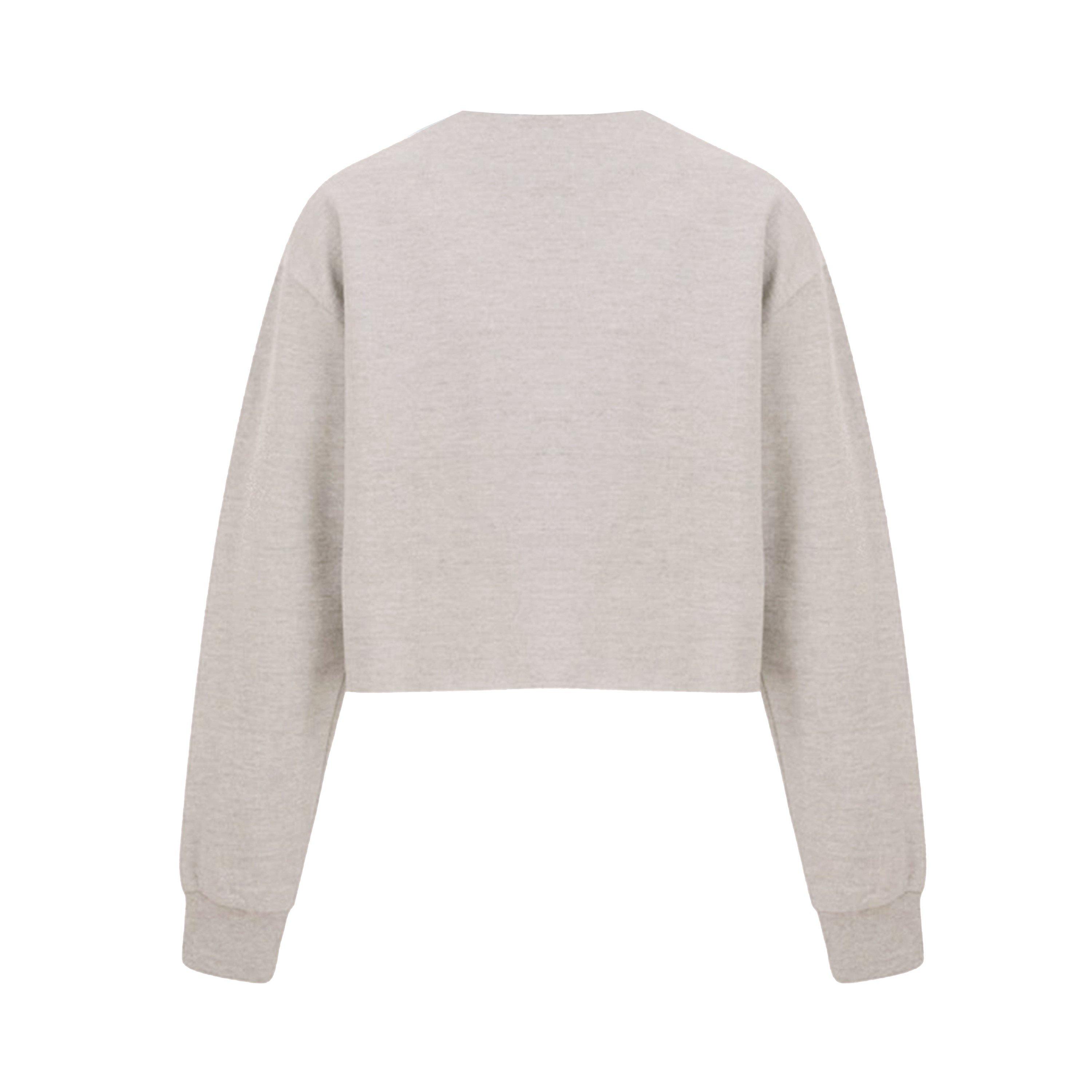 Oatmeal - Miso - Women's Cropped Sweatshirt - 2